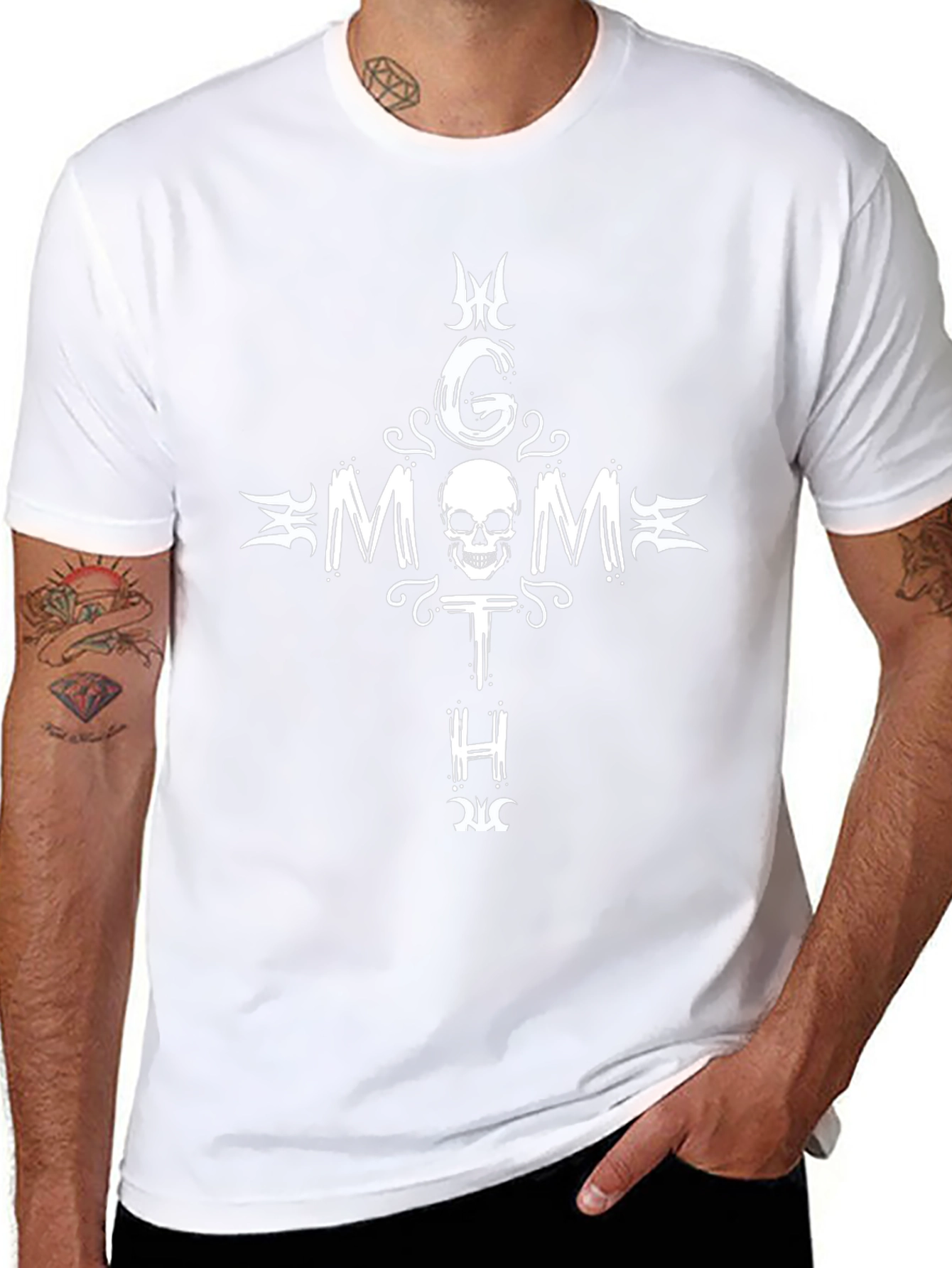 Goth Mom T-Shirt - Skull Graphic Tee