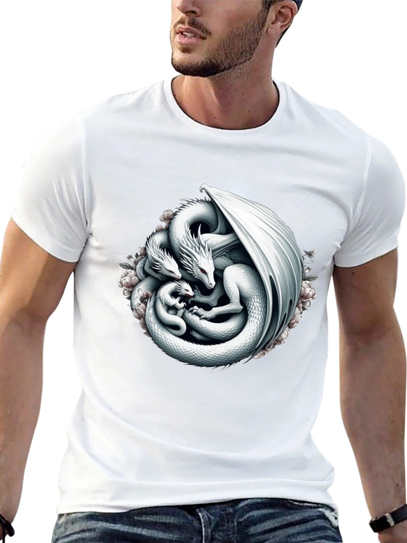 Dragon Family Black T-Shirt