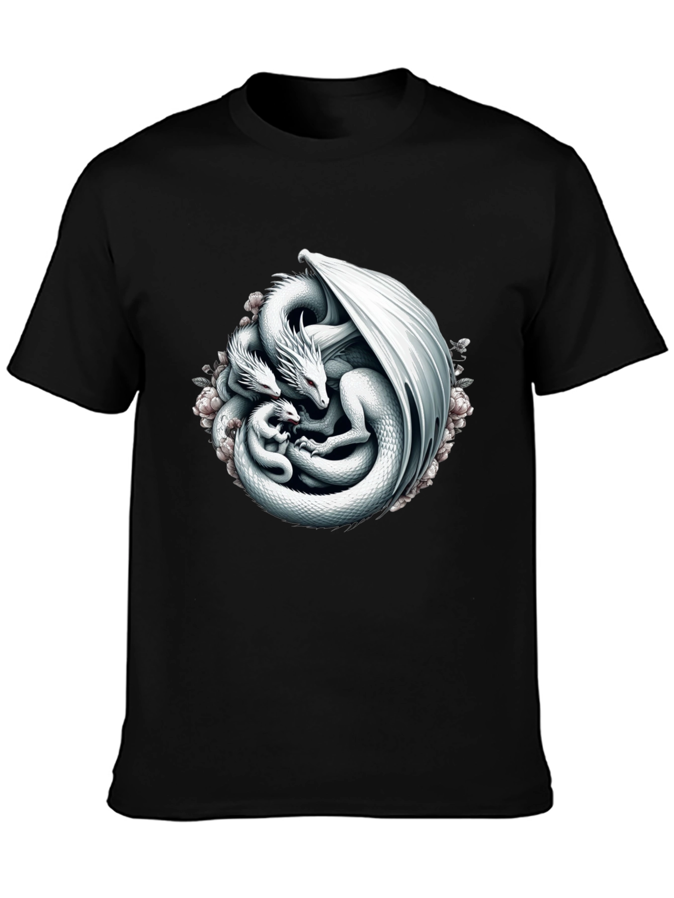 Dragon Family Black T-Shirt