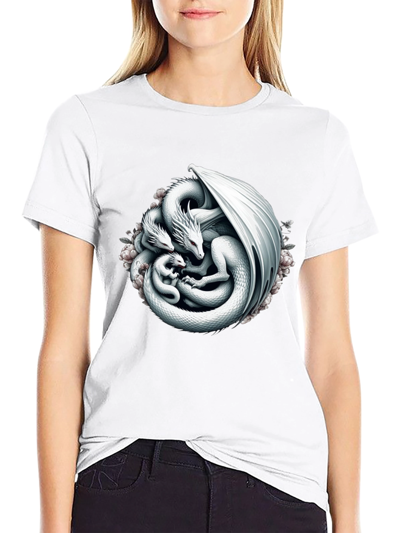 Dragon Family Black T-Shirt
