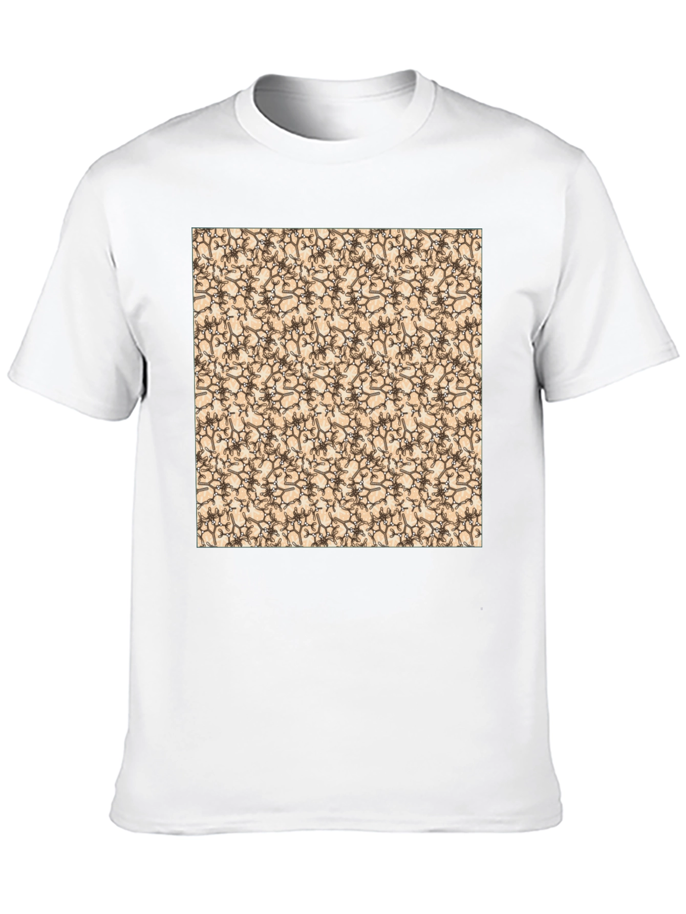Patterned Black T-Shirt