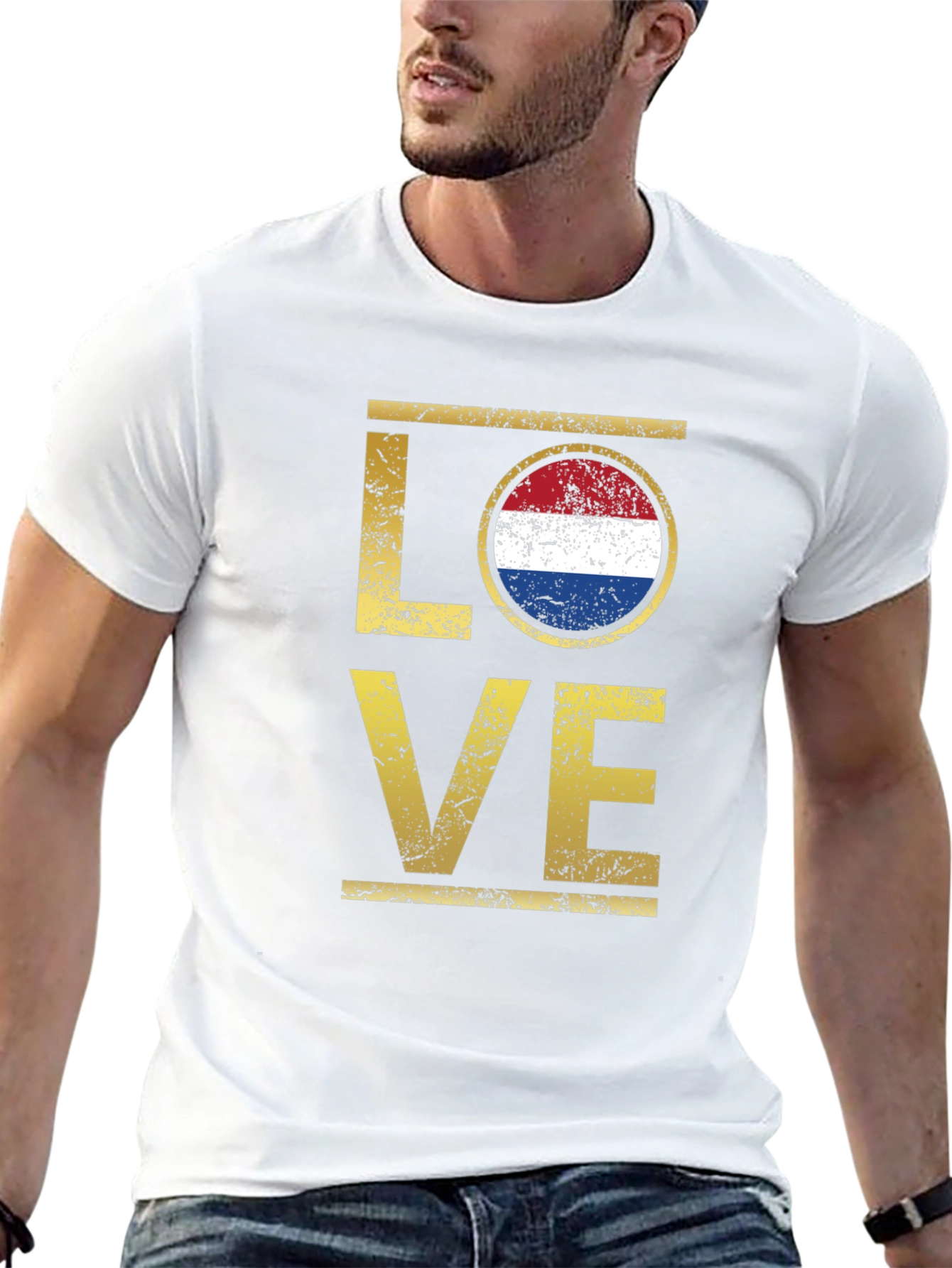 Netherlands Flag LOVE T-Shirt