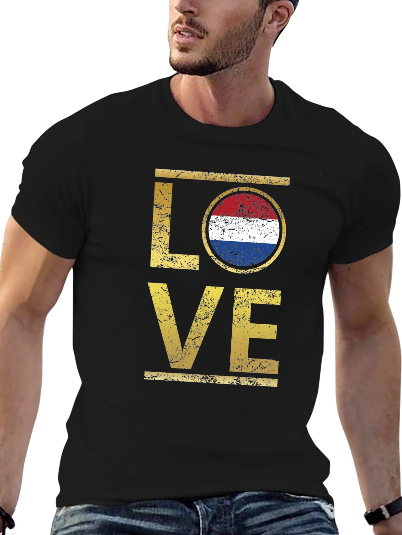 Netherlands Flag LOVE T-Shirt