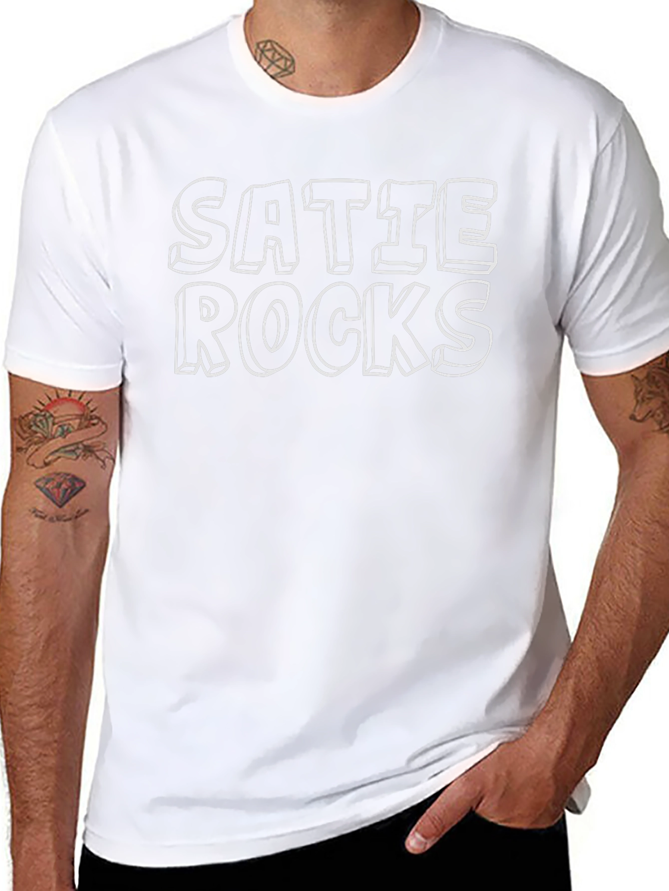 Satie Rocks T-Shirt - Classic Black Tee