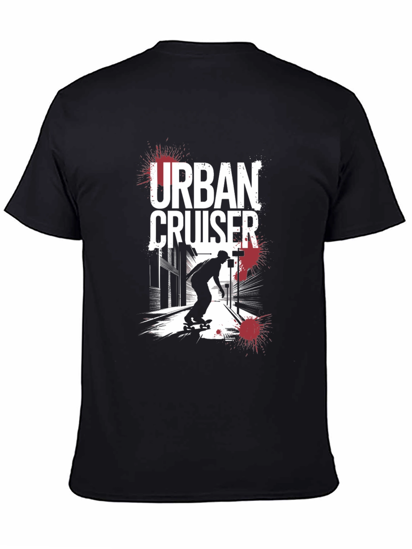 Urban Cruiser Graphic Tee - Black Skater T-Shirt