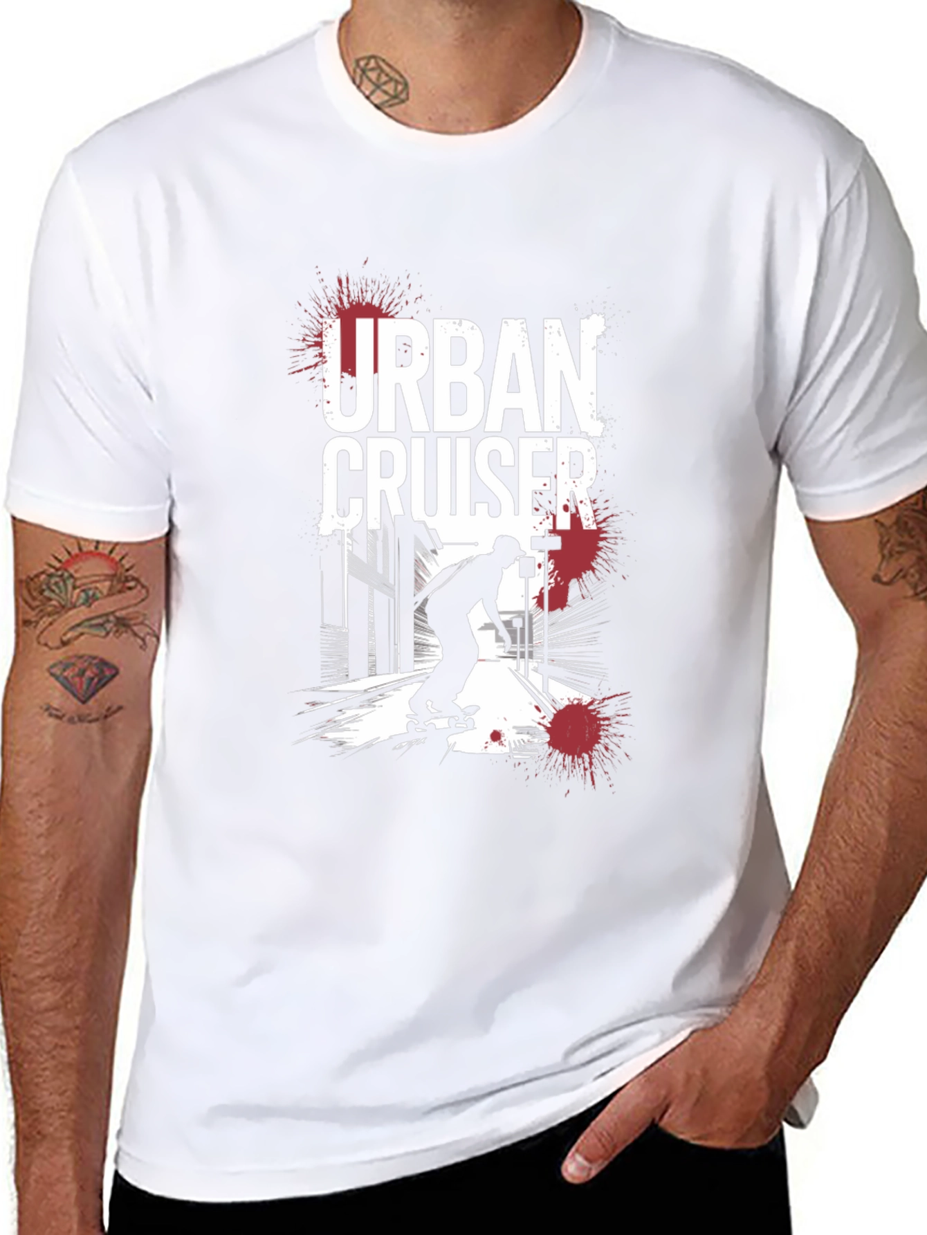 Urban Cruiser Graphic Tee - Black Skater T-Shirt