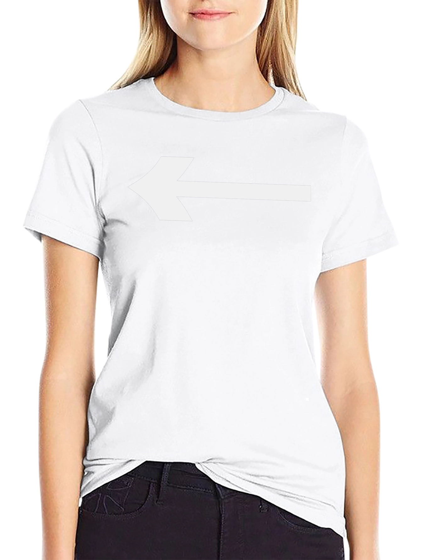 Left Arrow Graphic Tee - Point the Way!