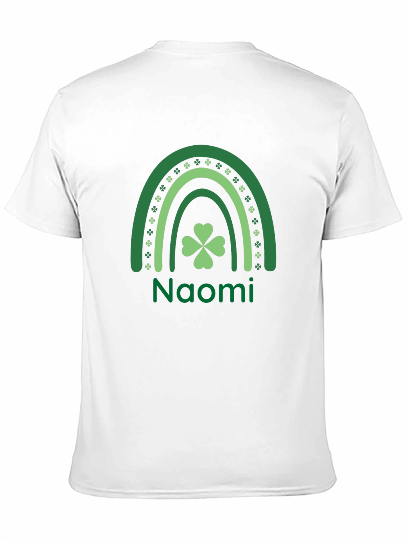 Naomi St. Patricks Day Rainbow Clover T-Shirt