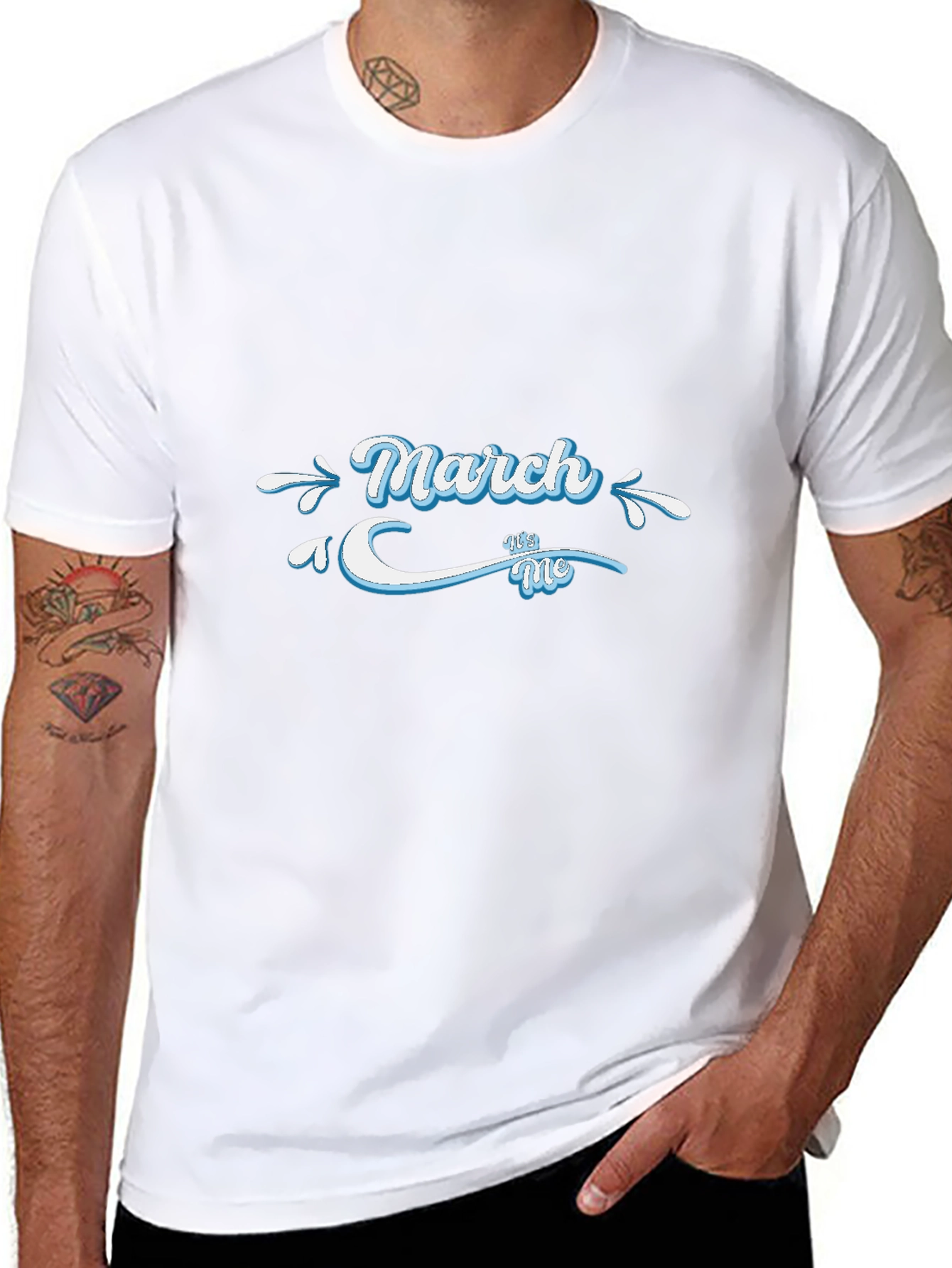 March With Me Graphic Tee - Black