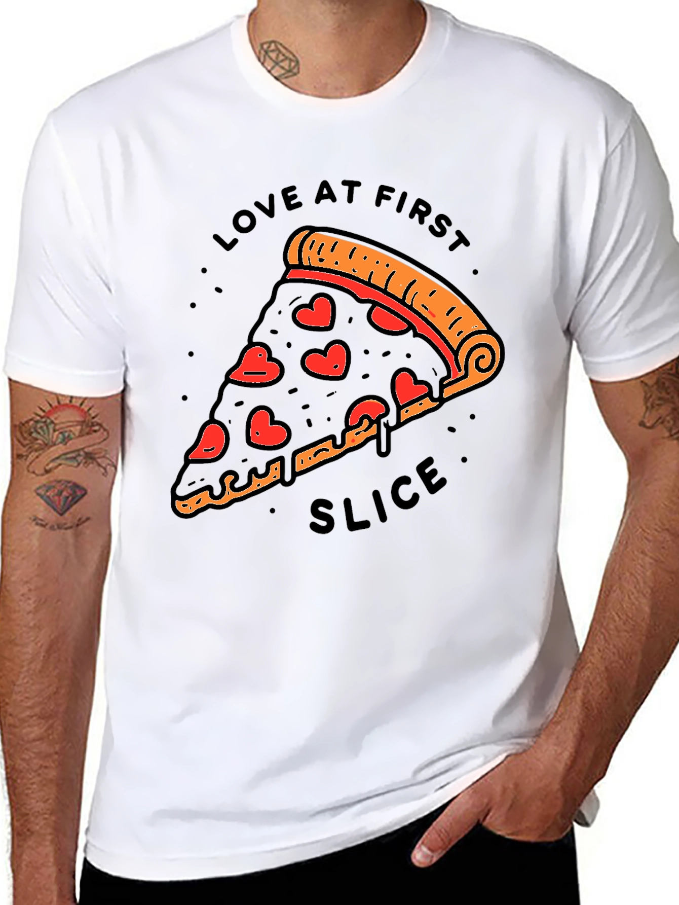Love at First Slice Pizza T-Shirt