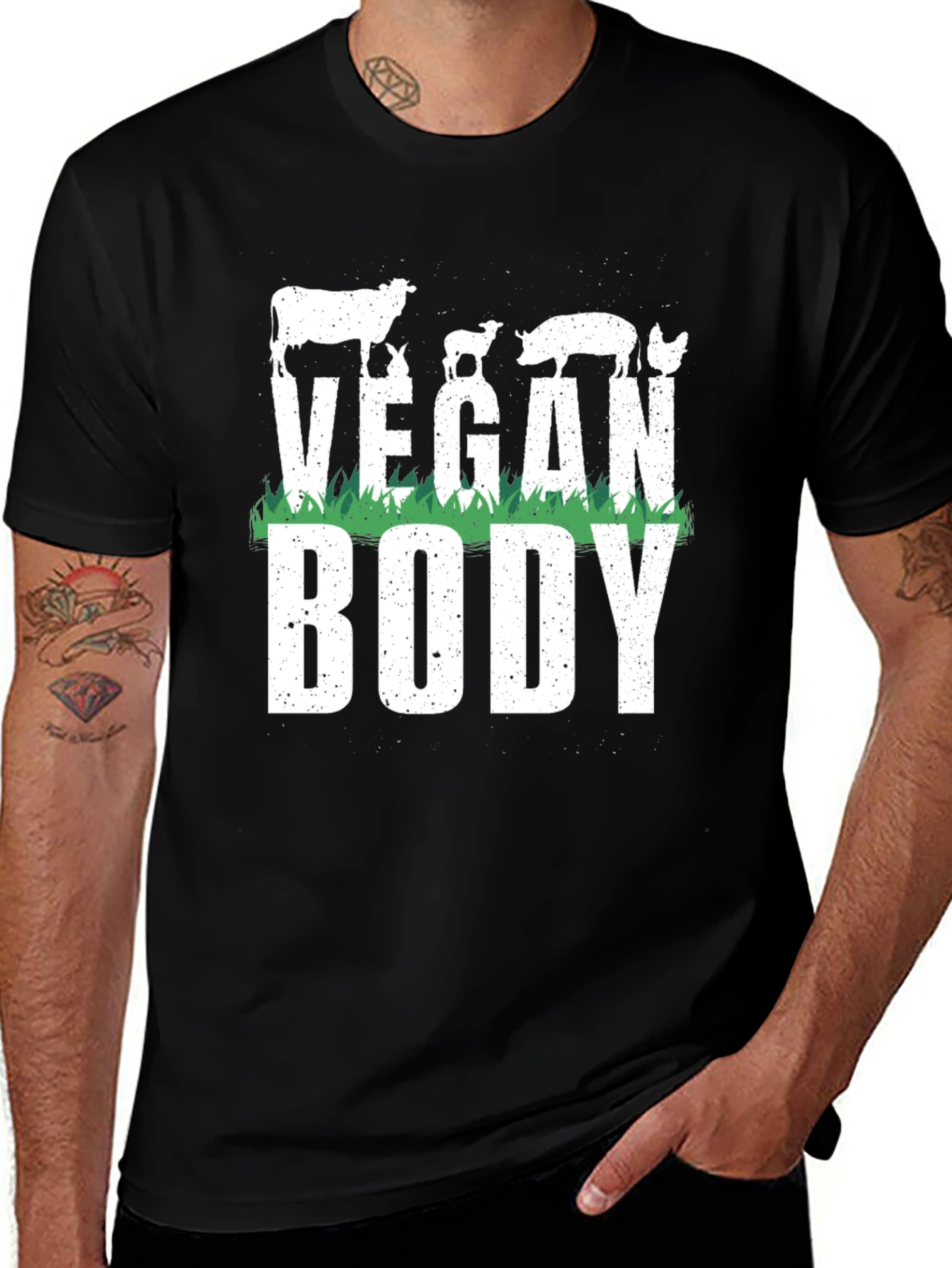 Vegan Body T-Shirt - Animal Lover Tee