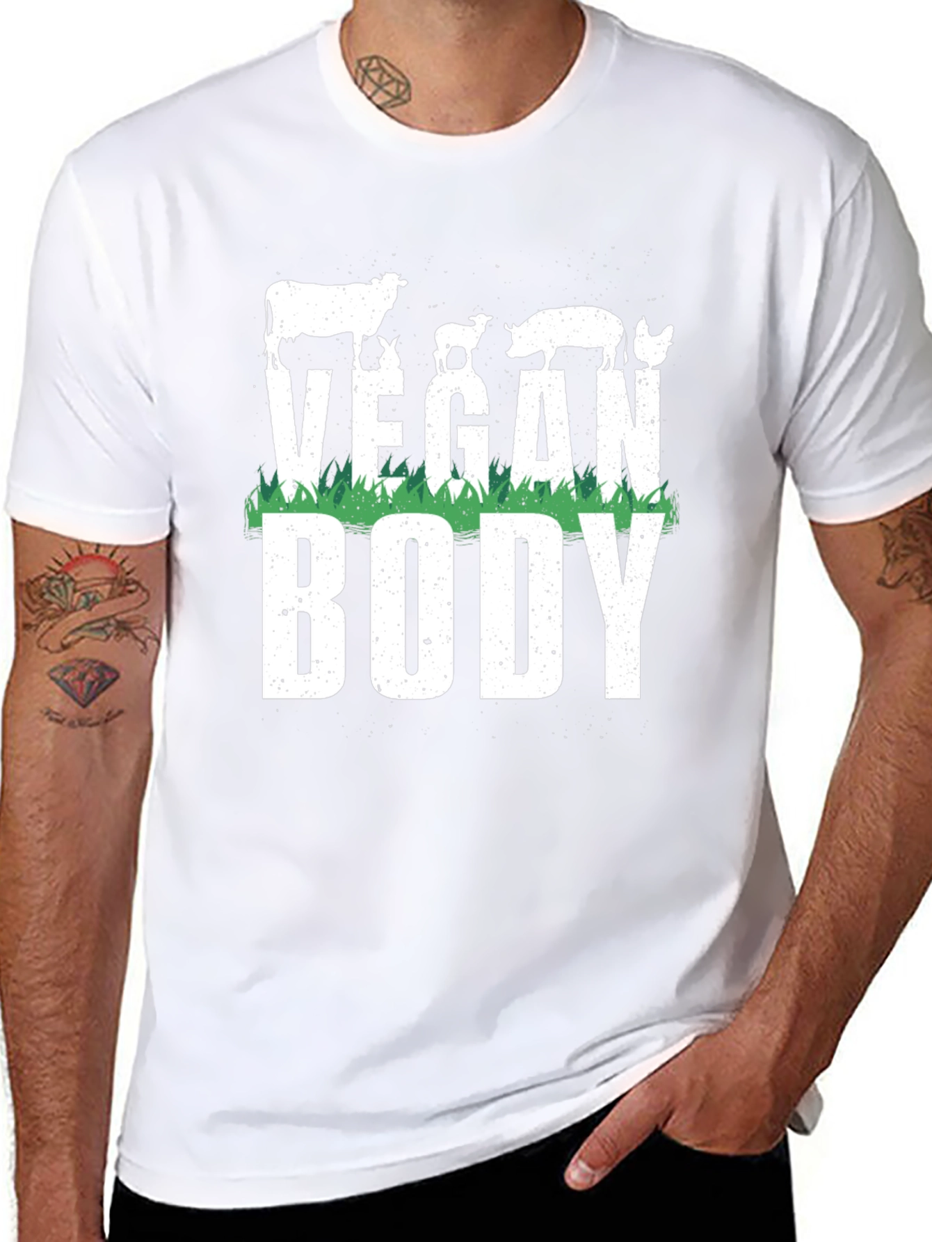 Vegan Body T-Shirt - Animal Lover Tee