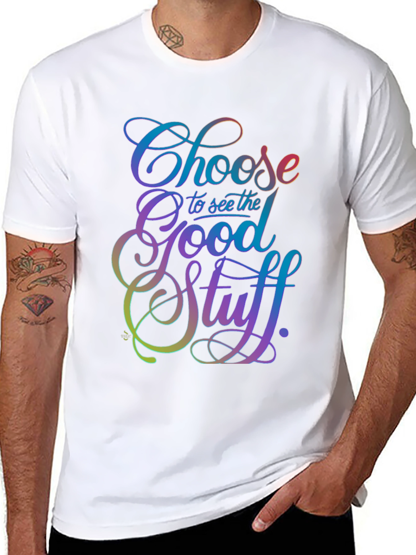 Choose the Good Stuff Black T-Shirt
