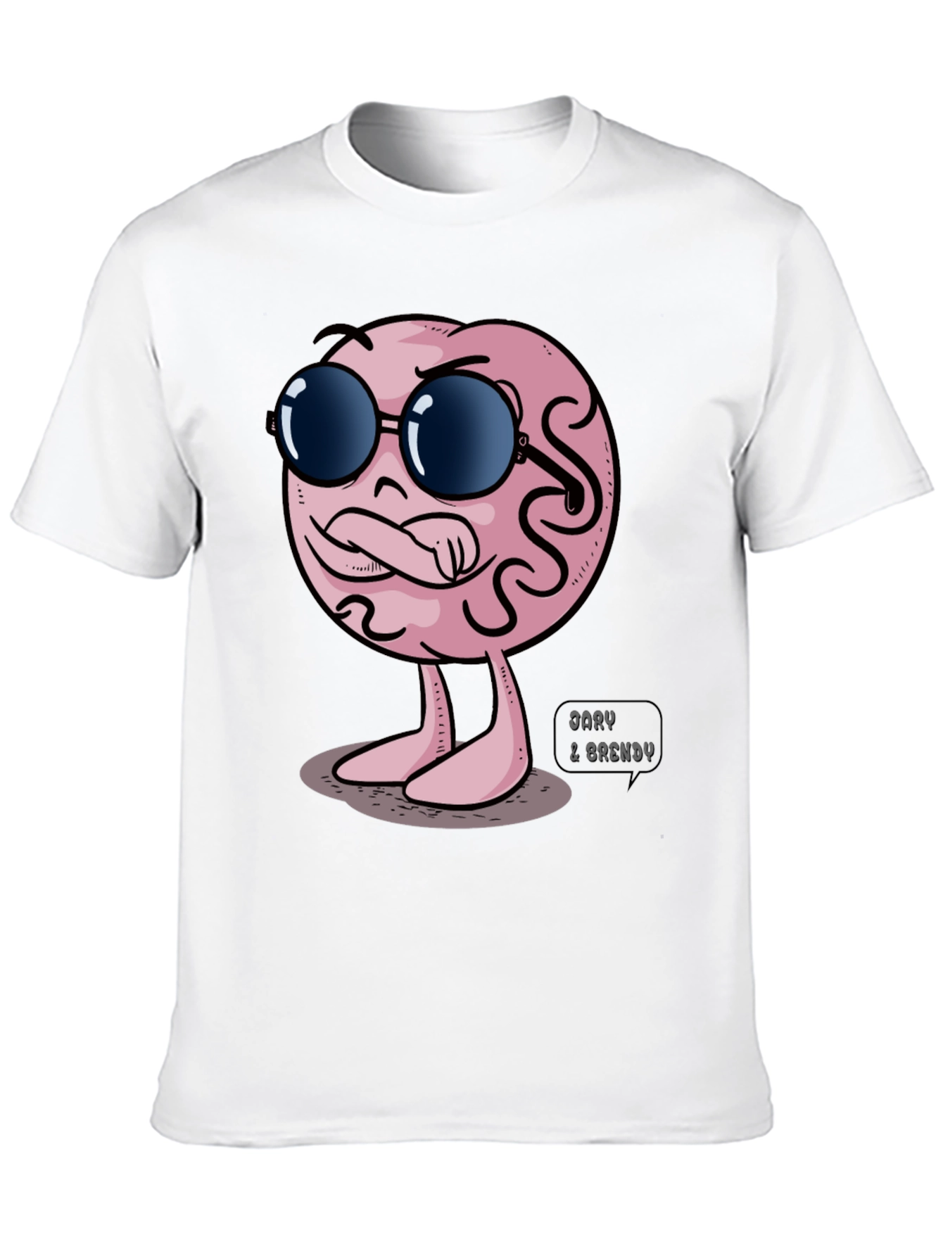 Cool Brain Graphic T-Shirt - Unique Design