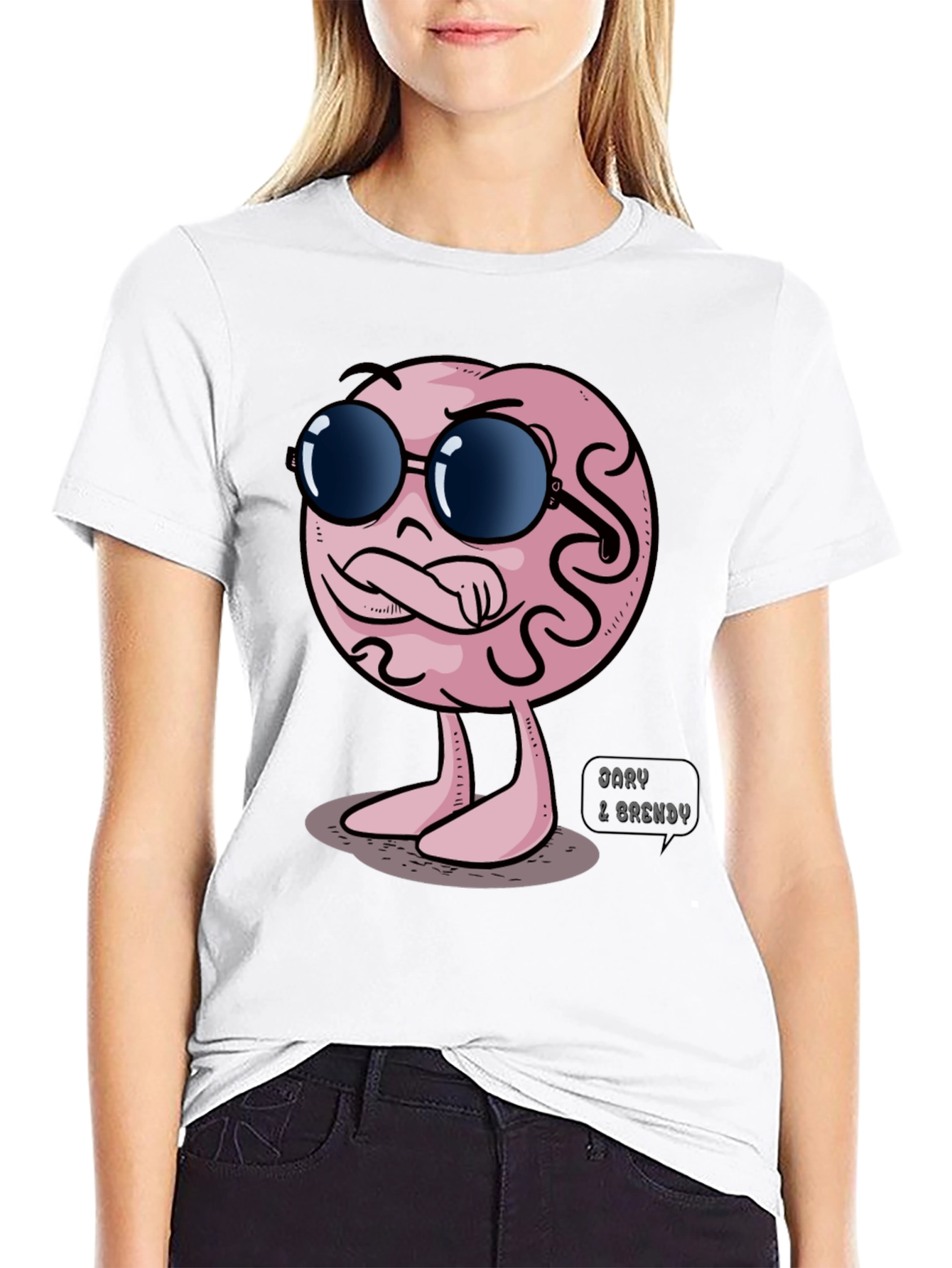 Cool Brain Graphic T-Shirt - Unique Design
