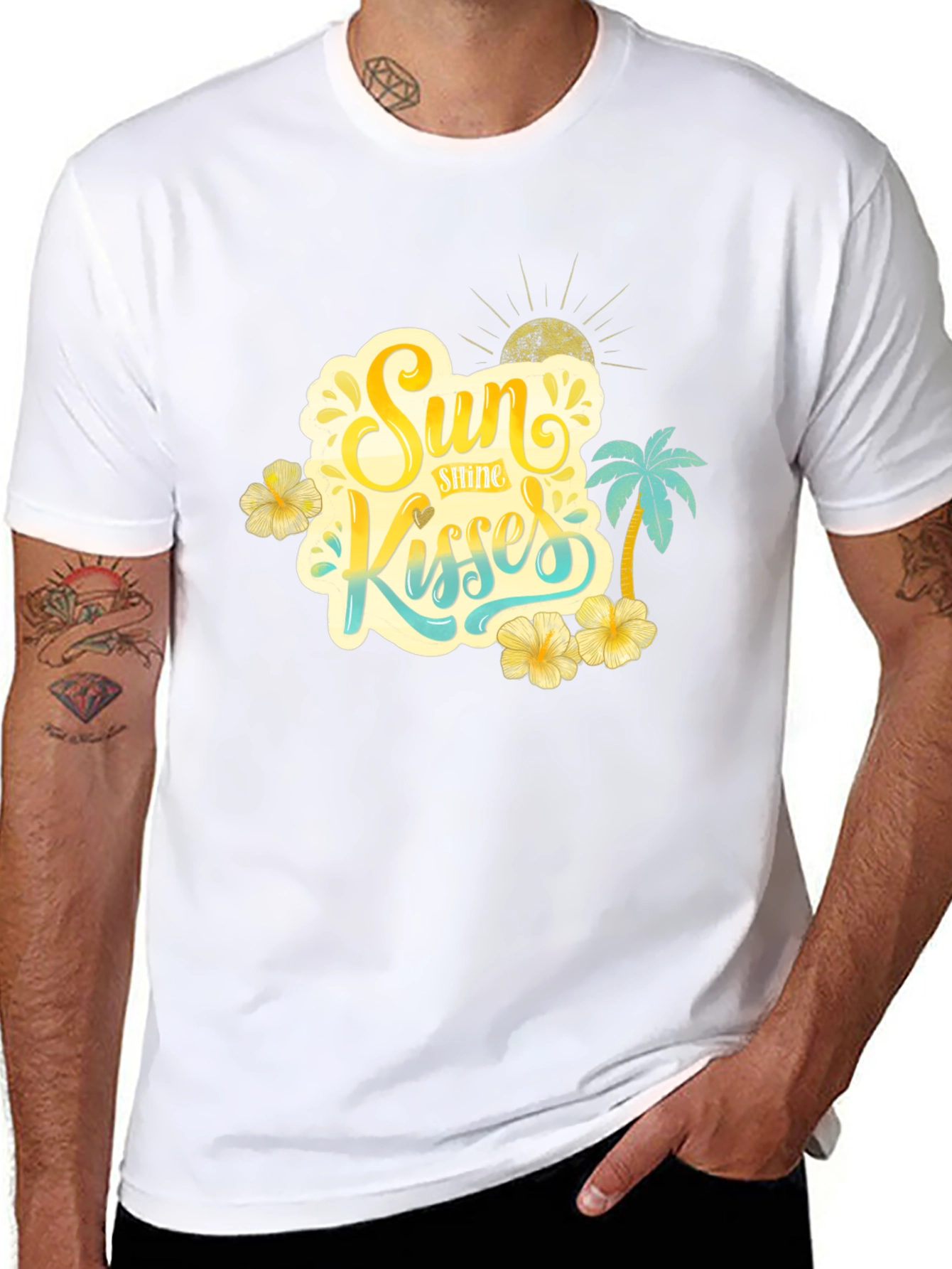 Sun Kisses Graphic T-Shirt Summer Style