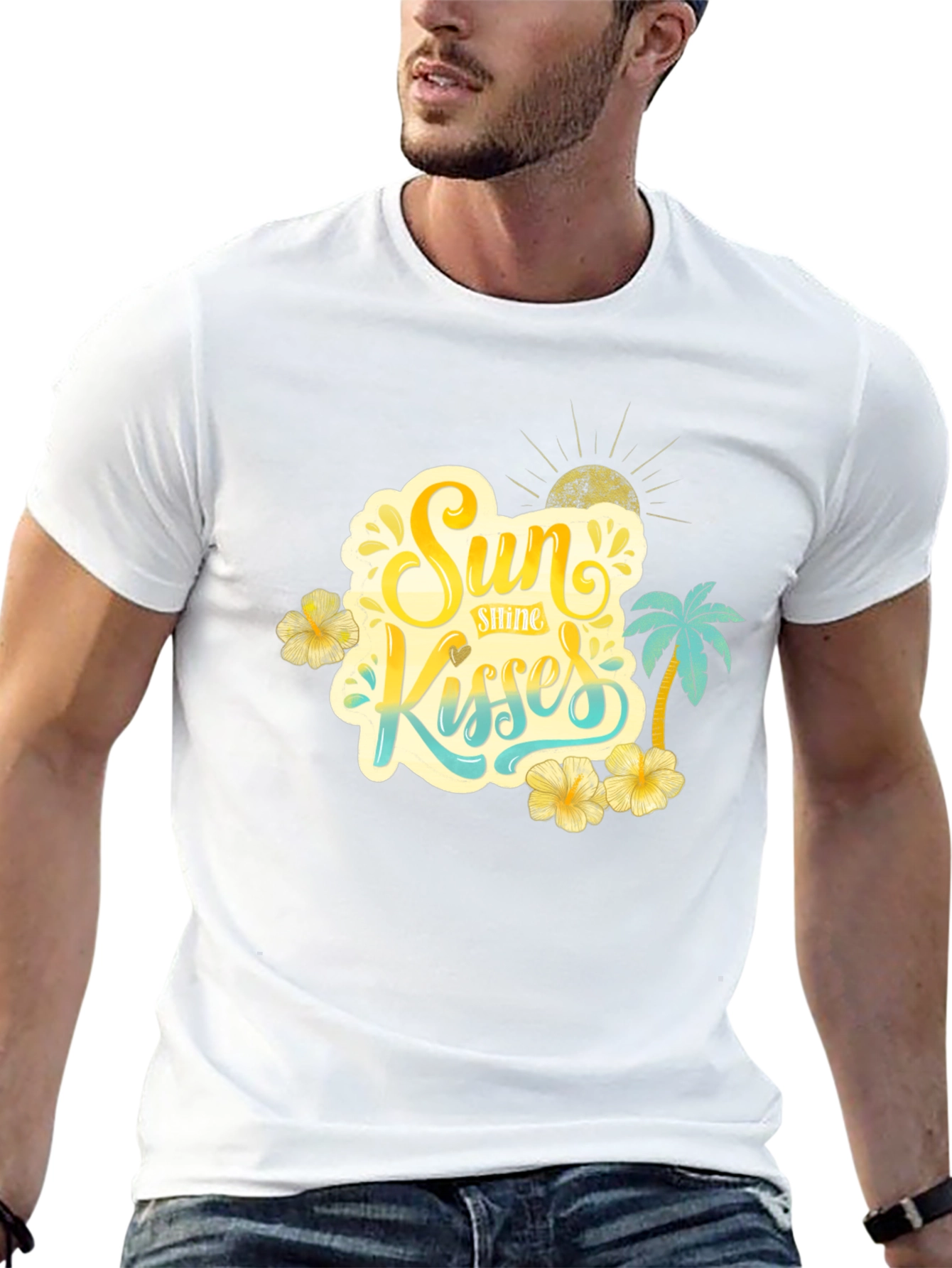 Sun Kisses Graphic T-Shirt Summer Style