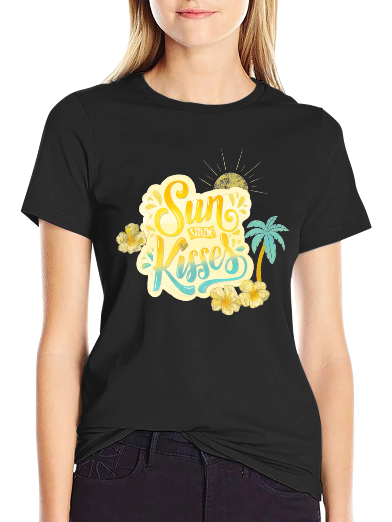 Sun Kisses Graphic T-Shirt Summer Style