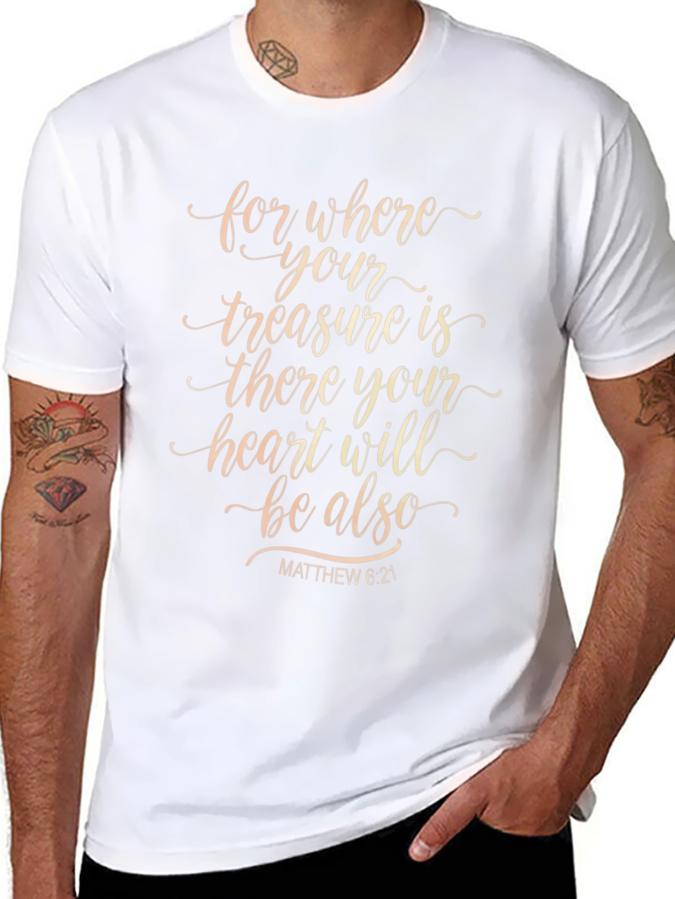 Faith Based T-Shirt - Treasure and Heart
