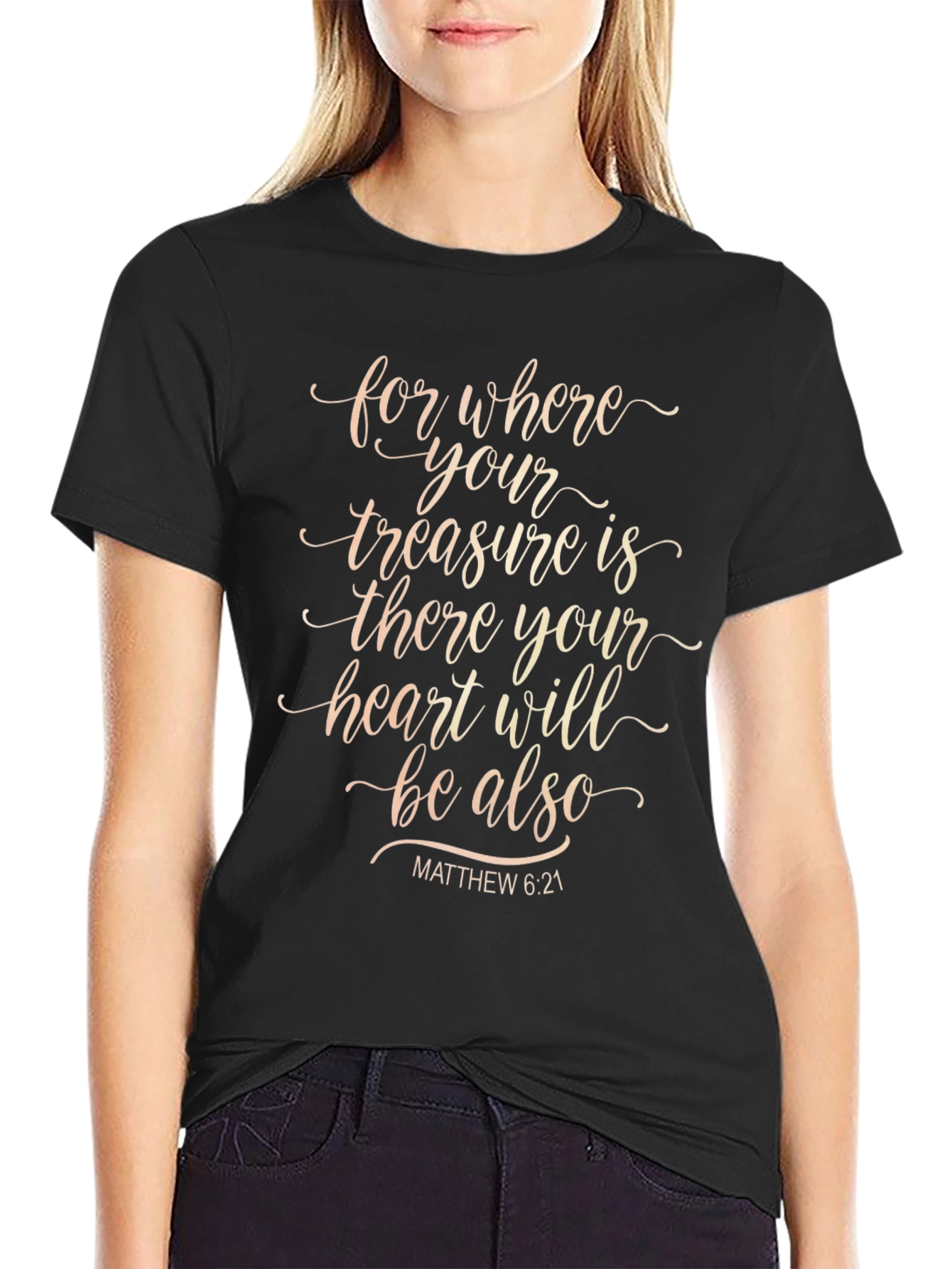 Faith Based T-Shirt - Treasure and Heart
