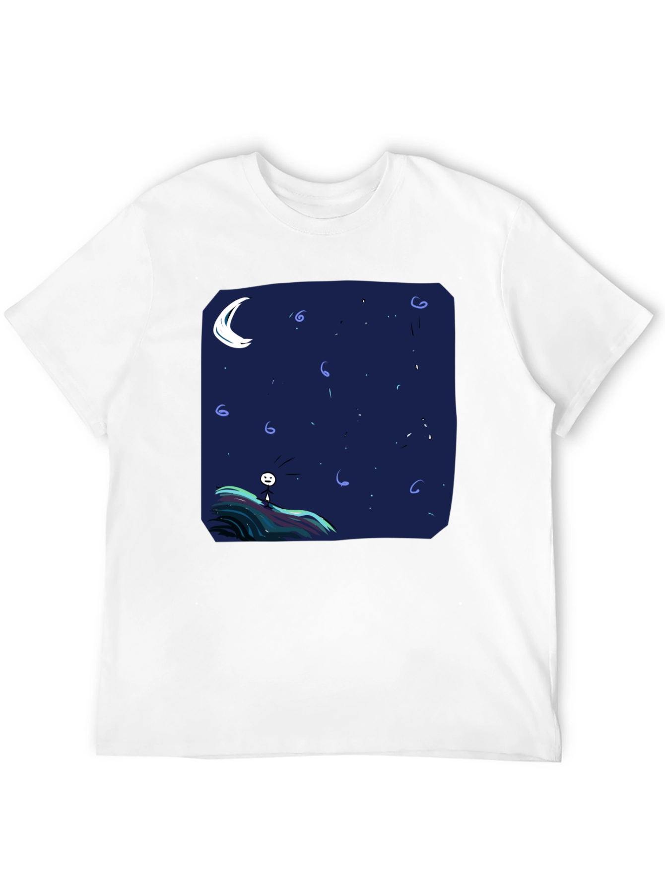 Night Sky Graphic Tee - Mens Black T-Shirt