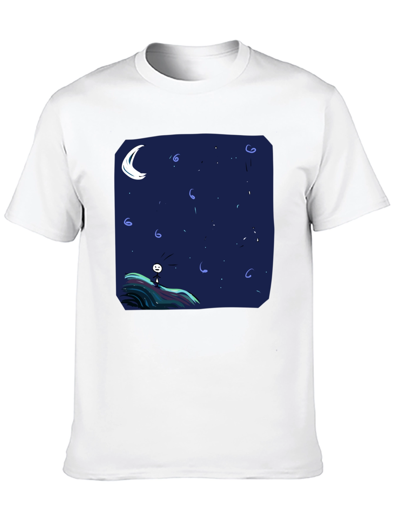 Night Sky Graphic Tee - Mens Black T-Shirt
