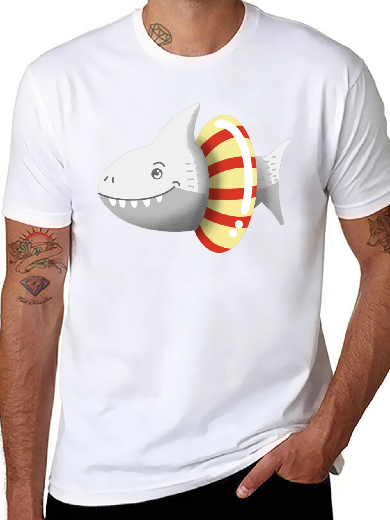 Shark Life Saver Graphic T-Shirt