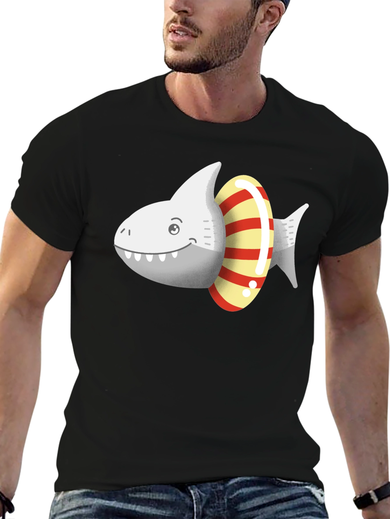 Shark Life Saver Graphic T-Shirt