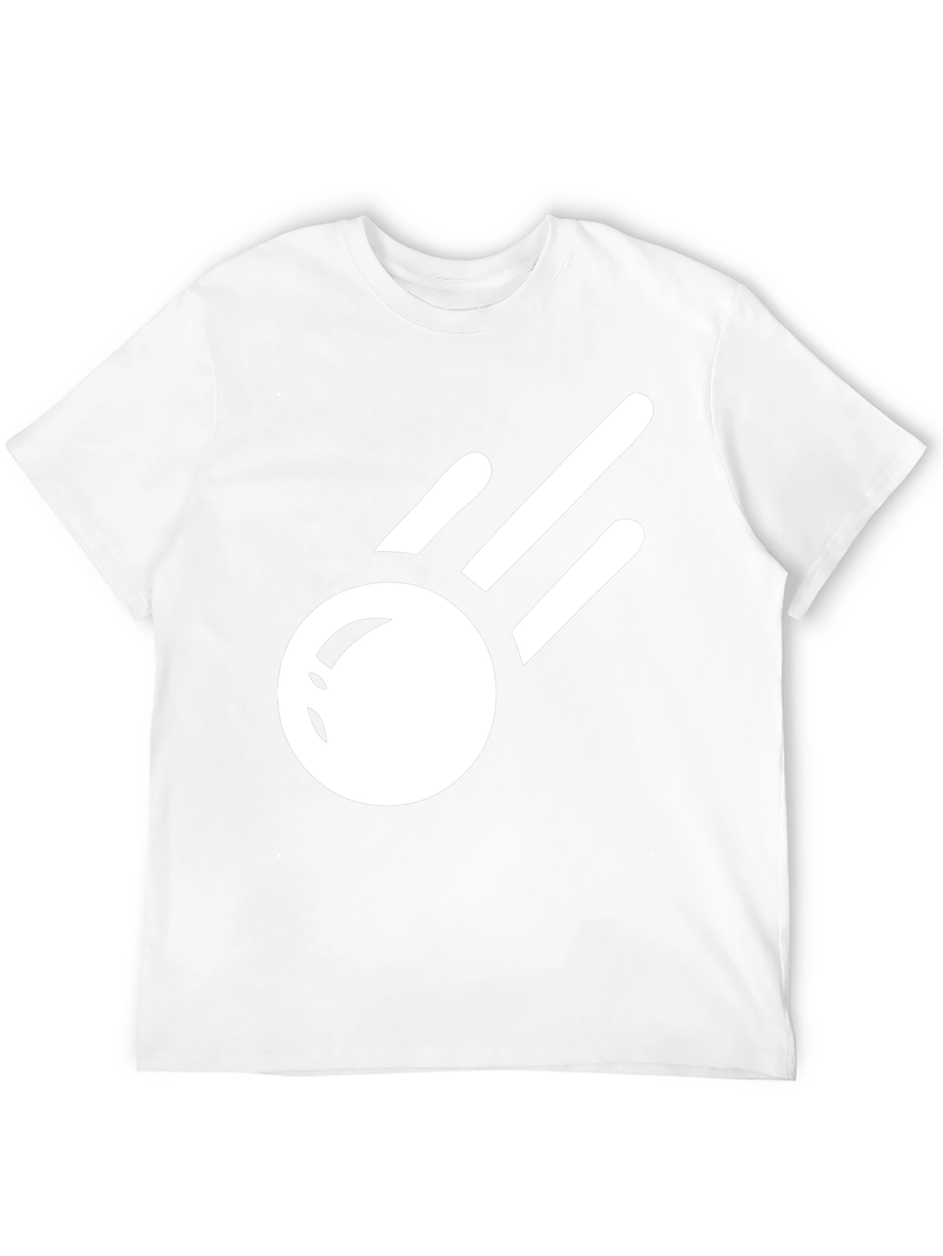 Stylish Black T-Shirt with Comet Graphic