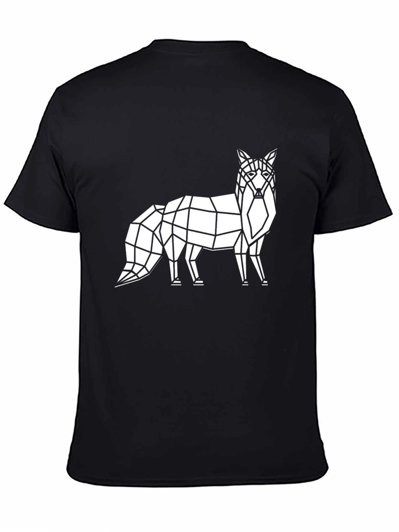 Geometric Fox Tee - Modern Graphic Print Shirt