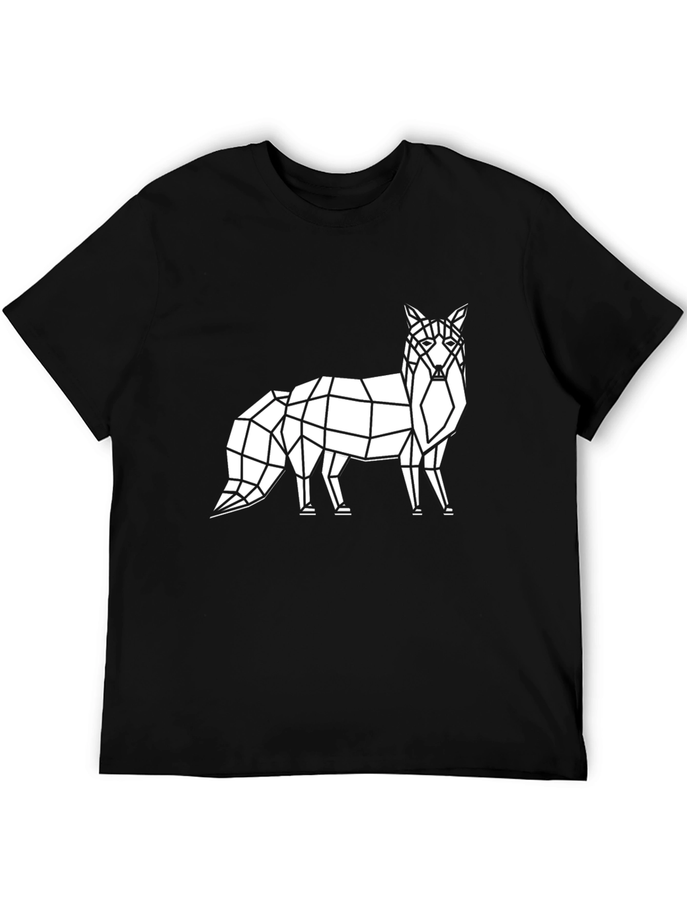 Geometric Fox Tee - Modern Graphic Print Shirt