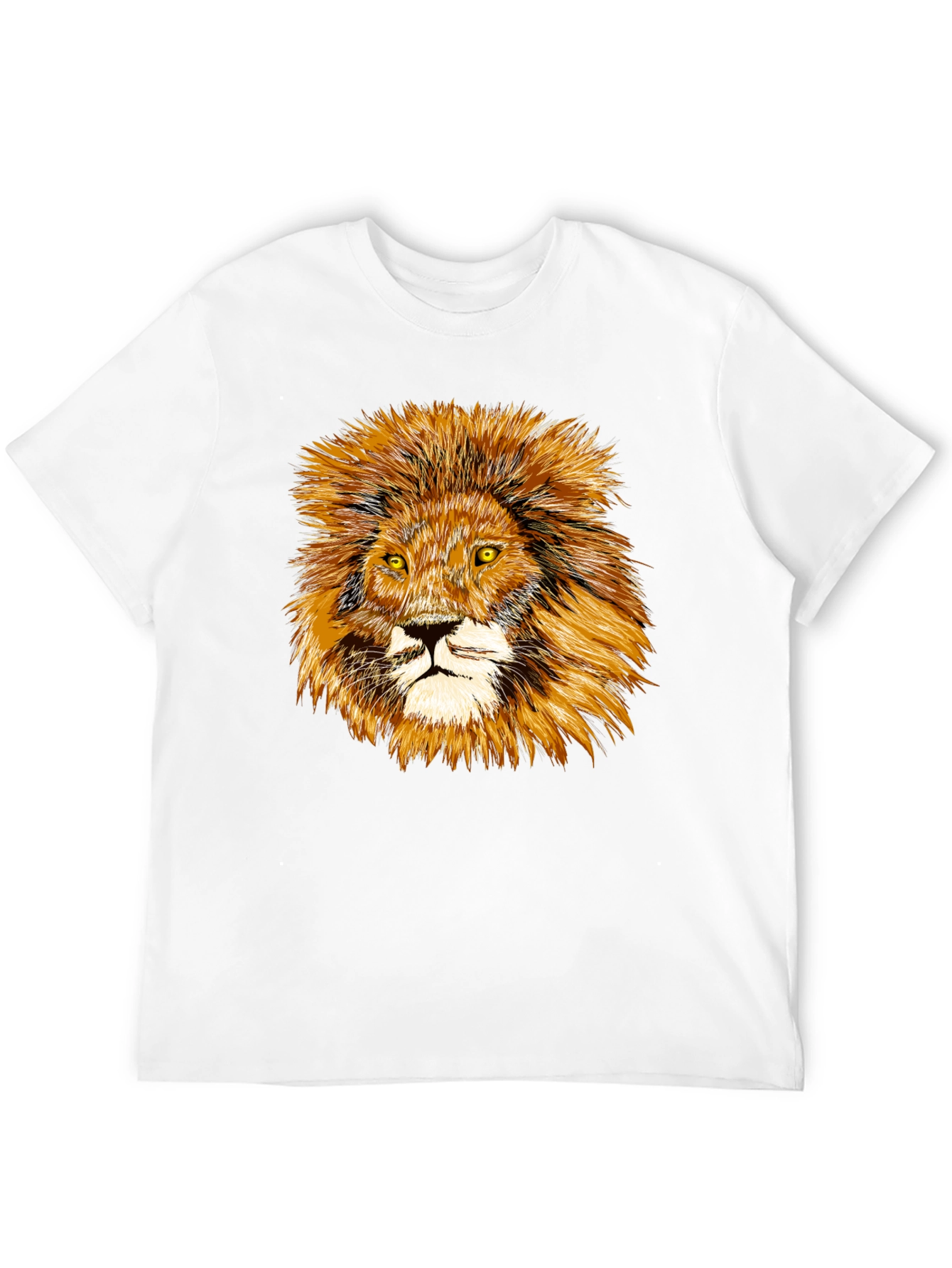 Lion Graphic Tee - Black Cotton Comfort
