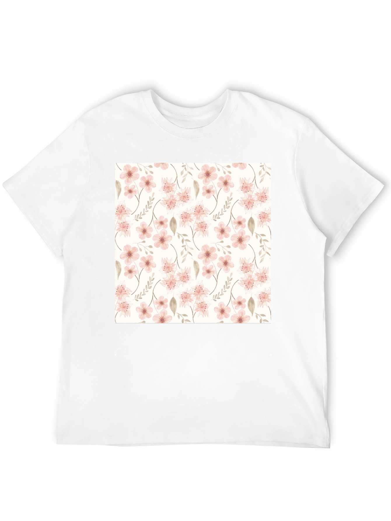 Floral Pattern Black T-Shirt - Stylish Casual Wear