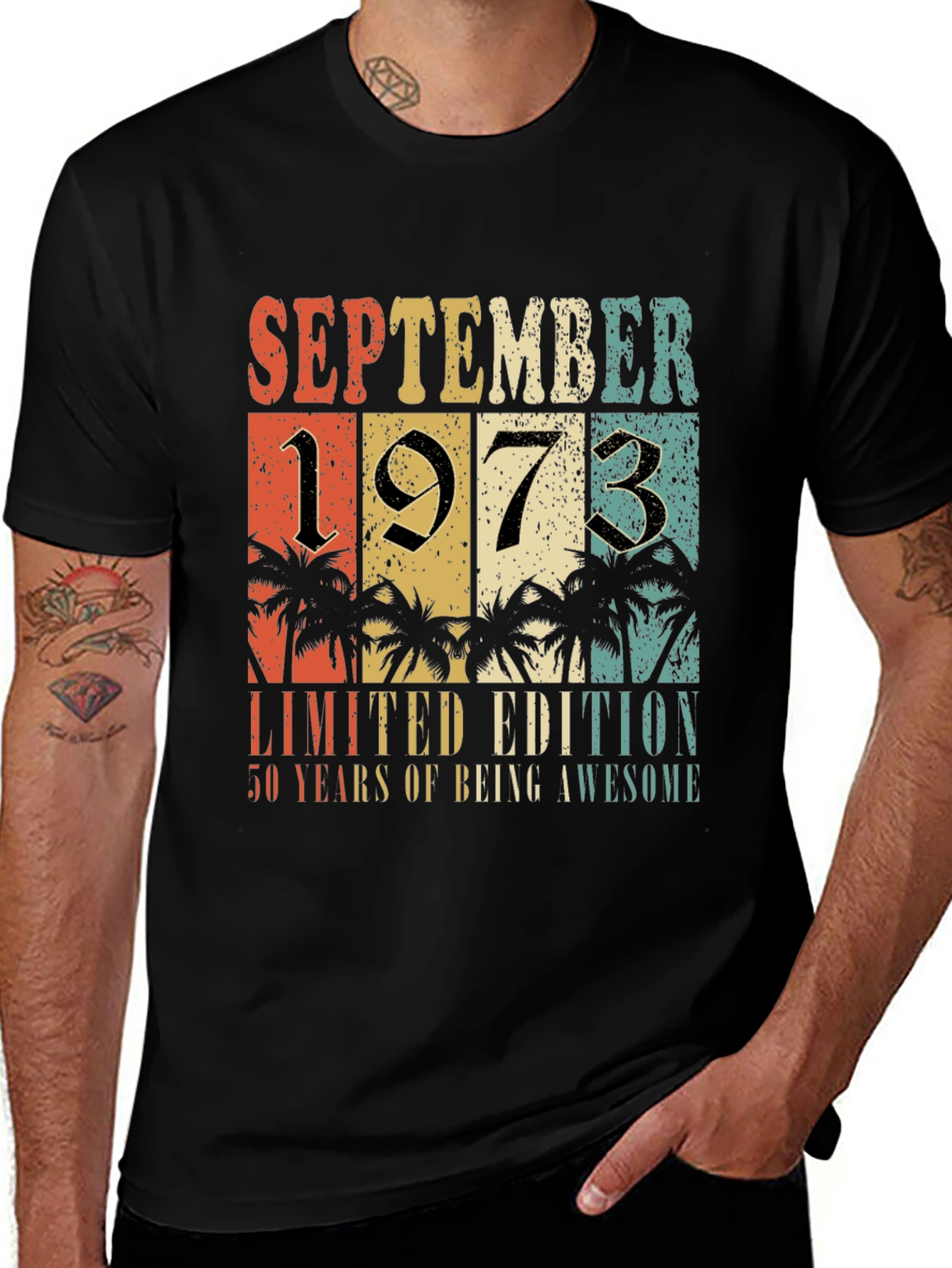 September 1973 Limited Edition 50th Birthday T-Shirt