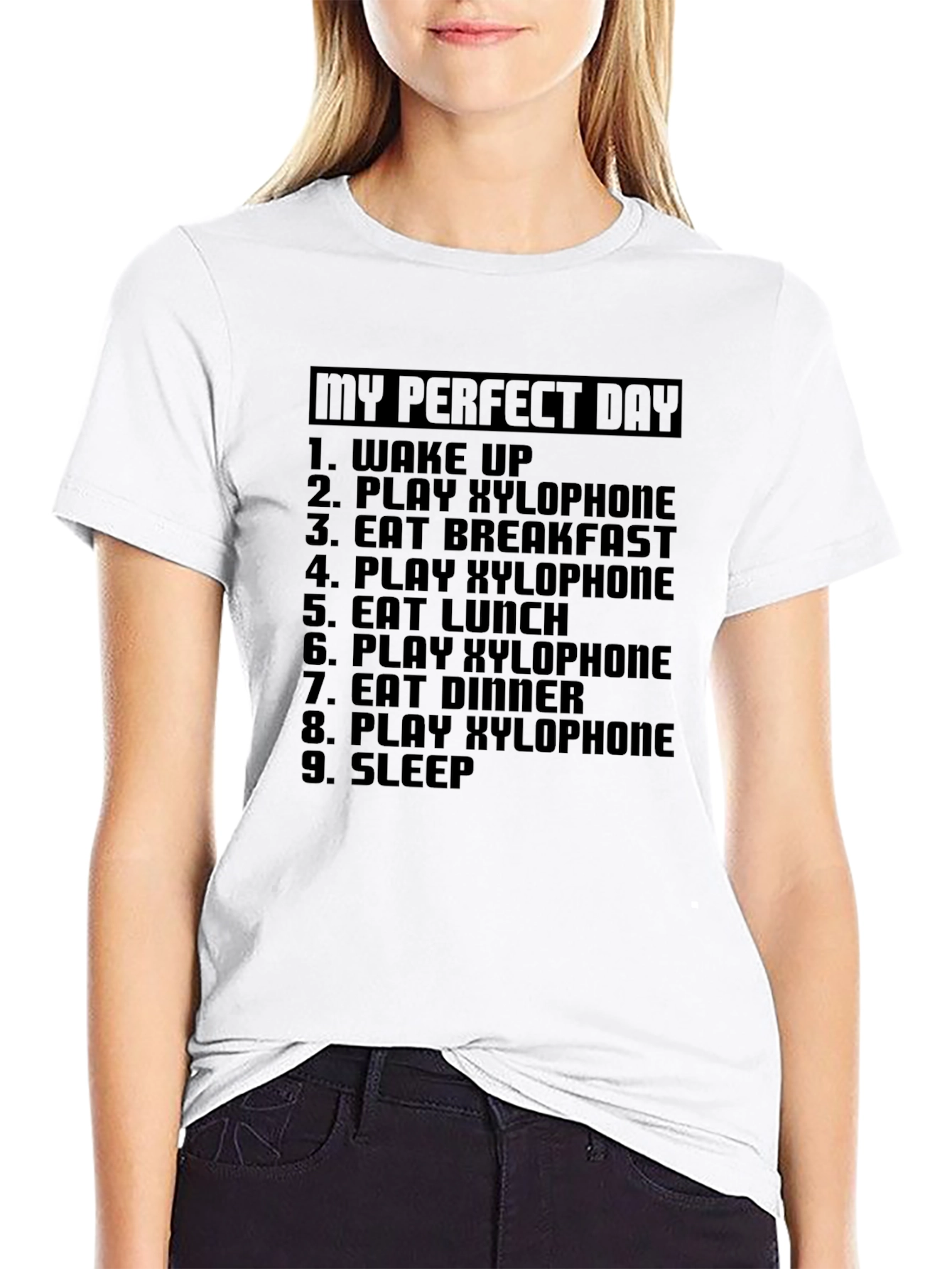 My Perfect Day Xylophone T-Shirt - Musician Gift