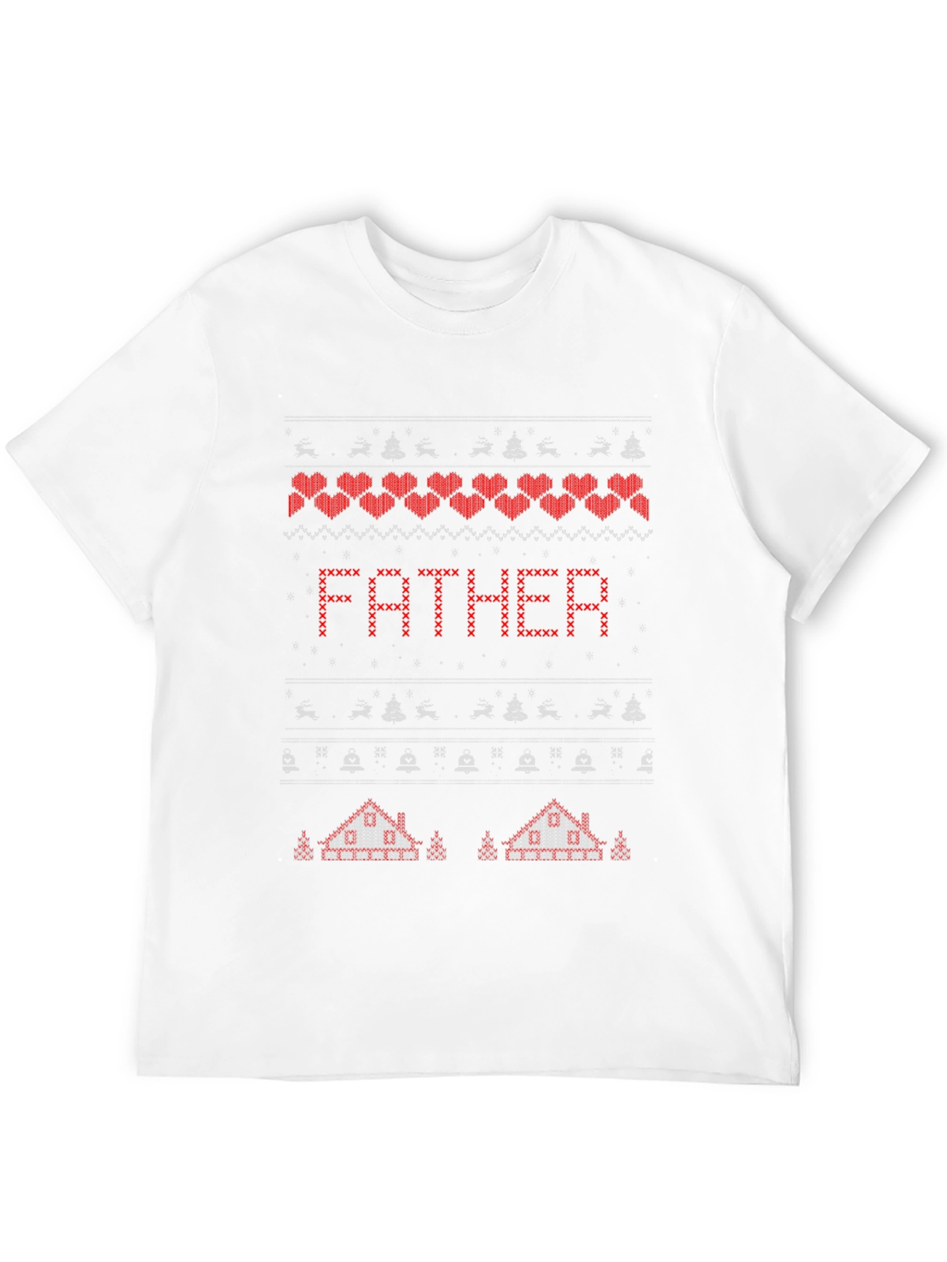 Fathers Day Sweater Pattern T-Shirt