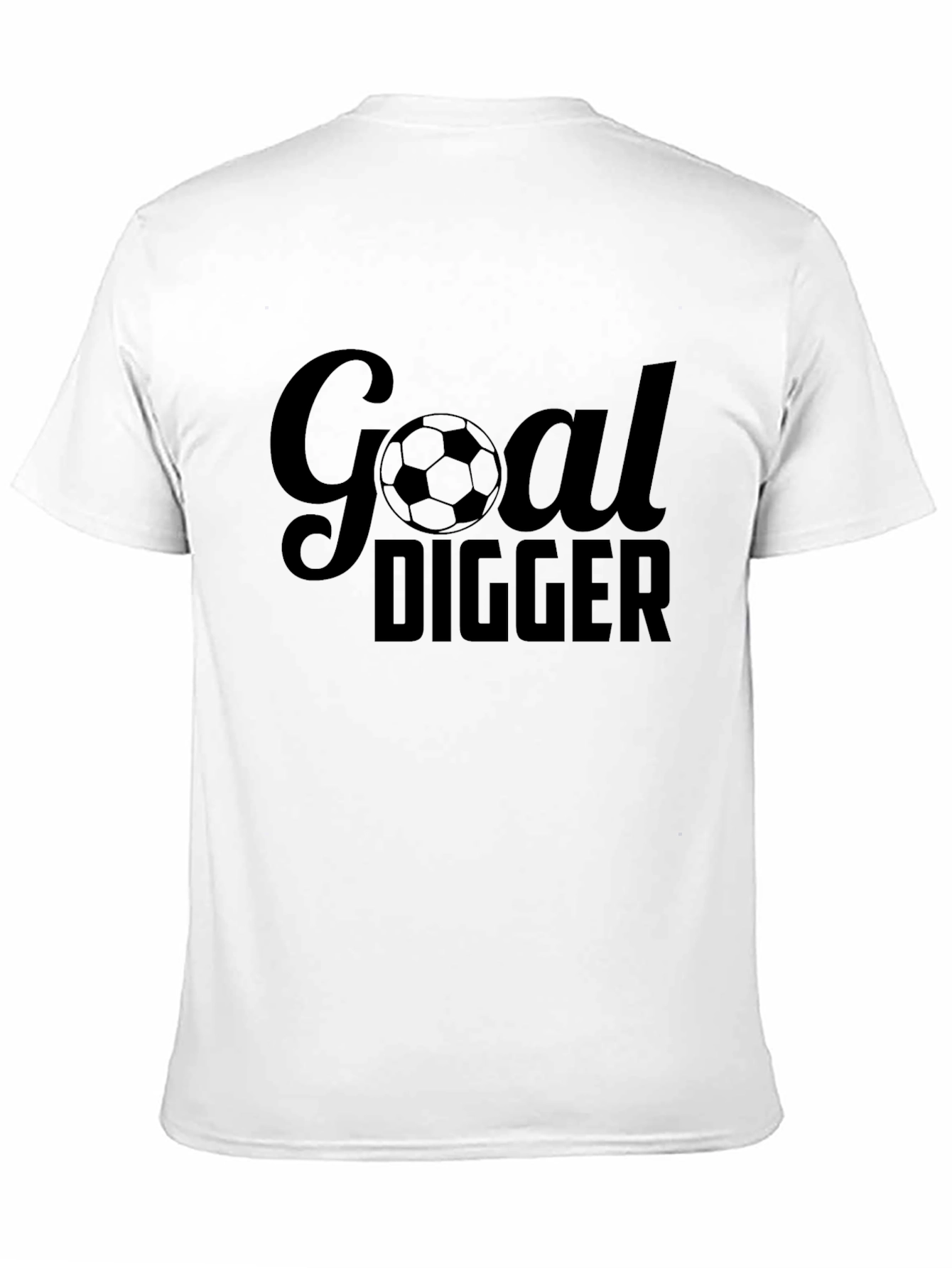 Goal Digger Soccer T-Shirt - Black Cotton Tee