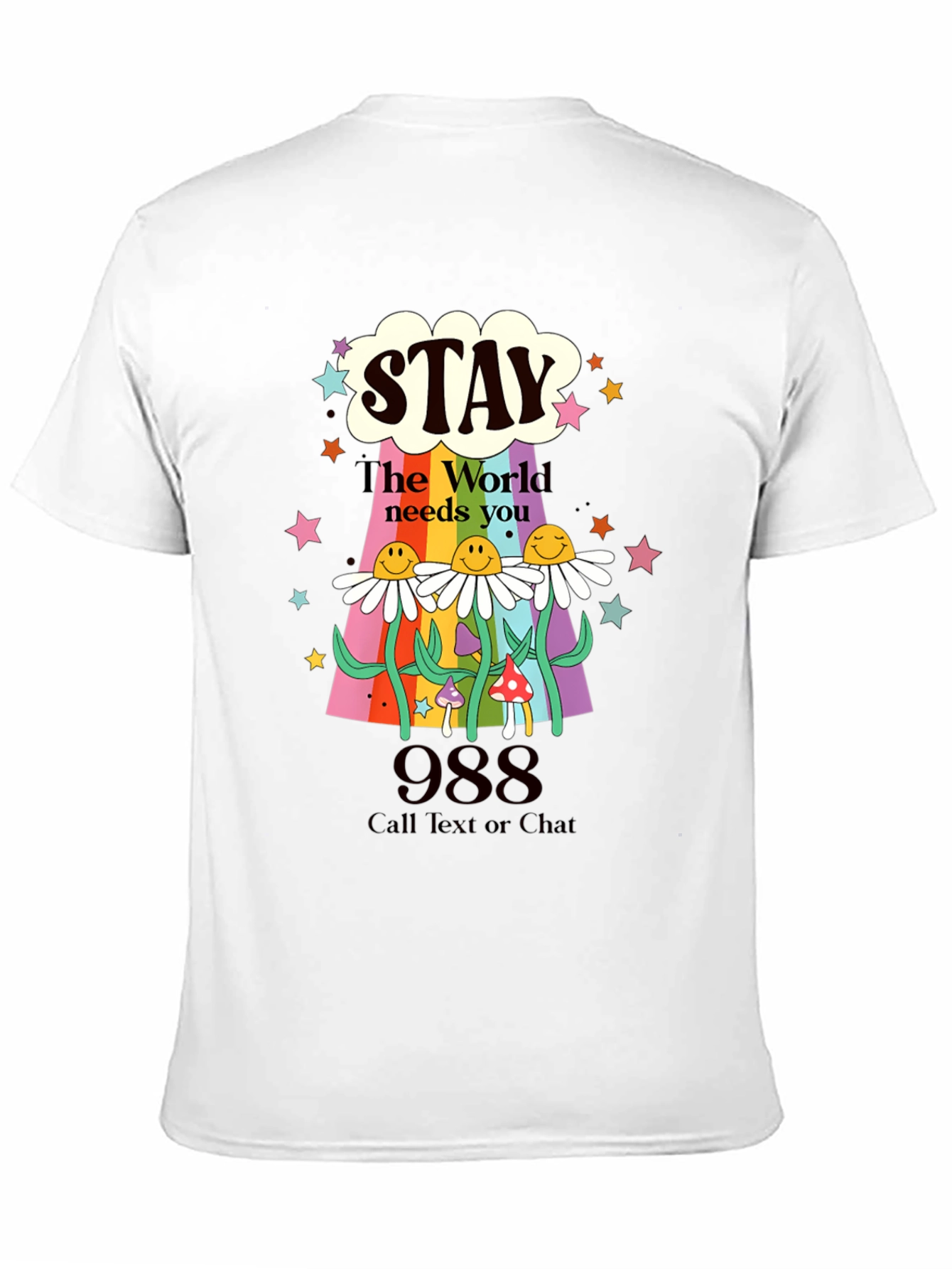 Stay 988 Mental Health Awareness Graphic Tee