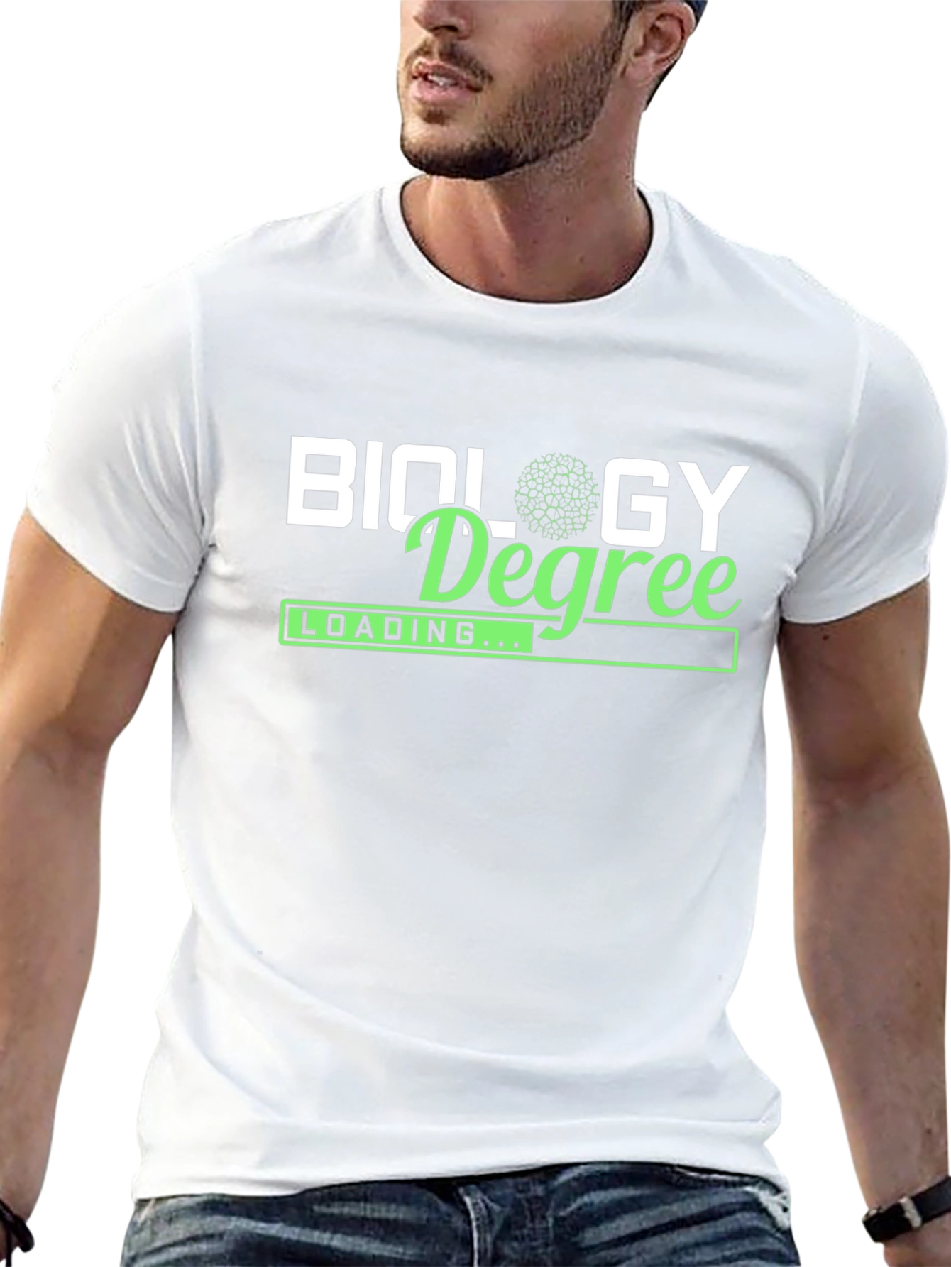 Biology Degree Loading Mens Black T-Shirt