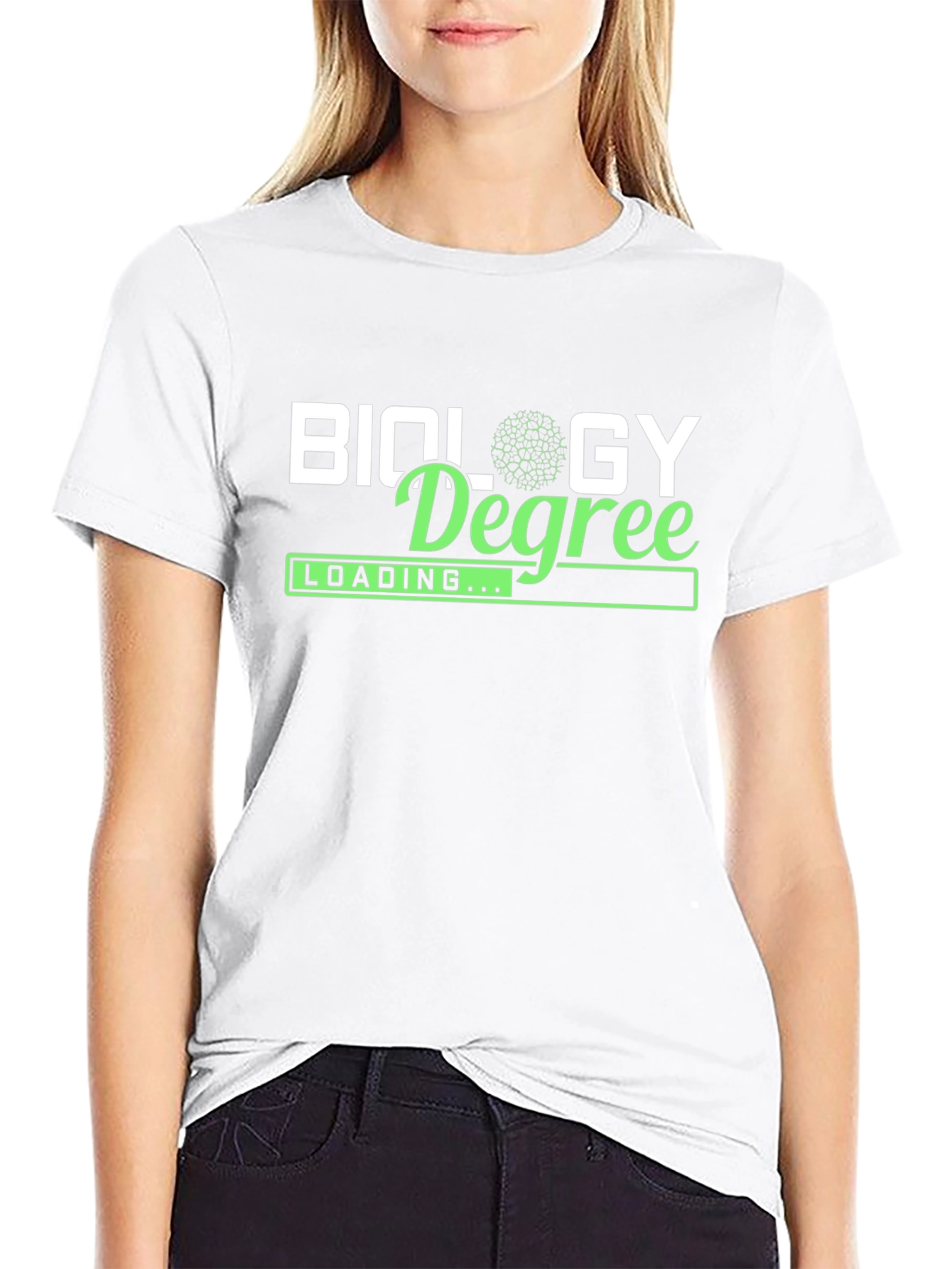 Biology Degree Loading Mens Black T-Shirt