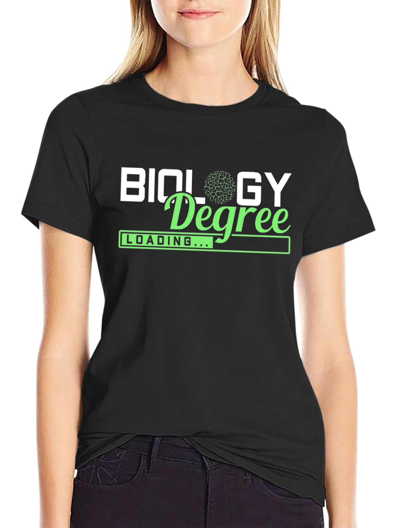 Biology Degree Loading Mens Black T-Shirt
