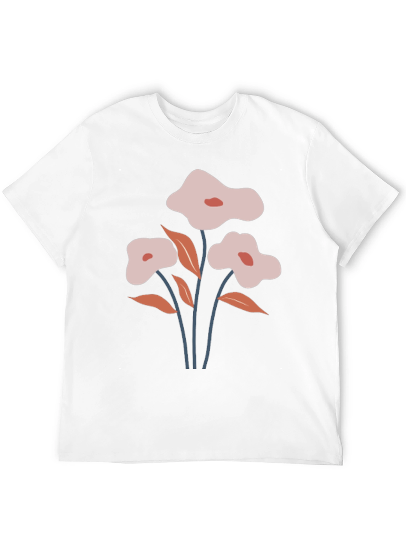Floral Graphic Black T-Shirt