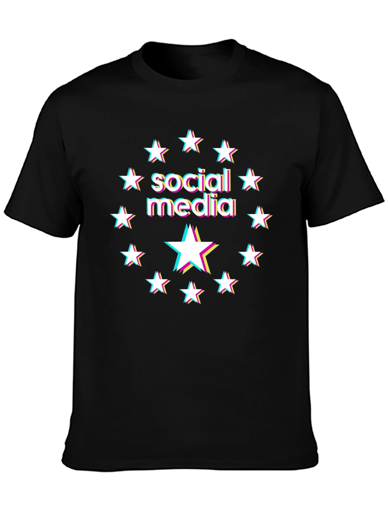 Social Media Star Black T-Shirt