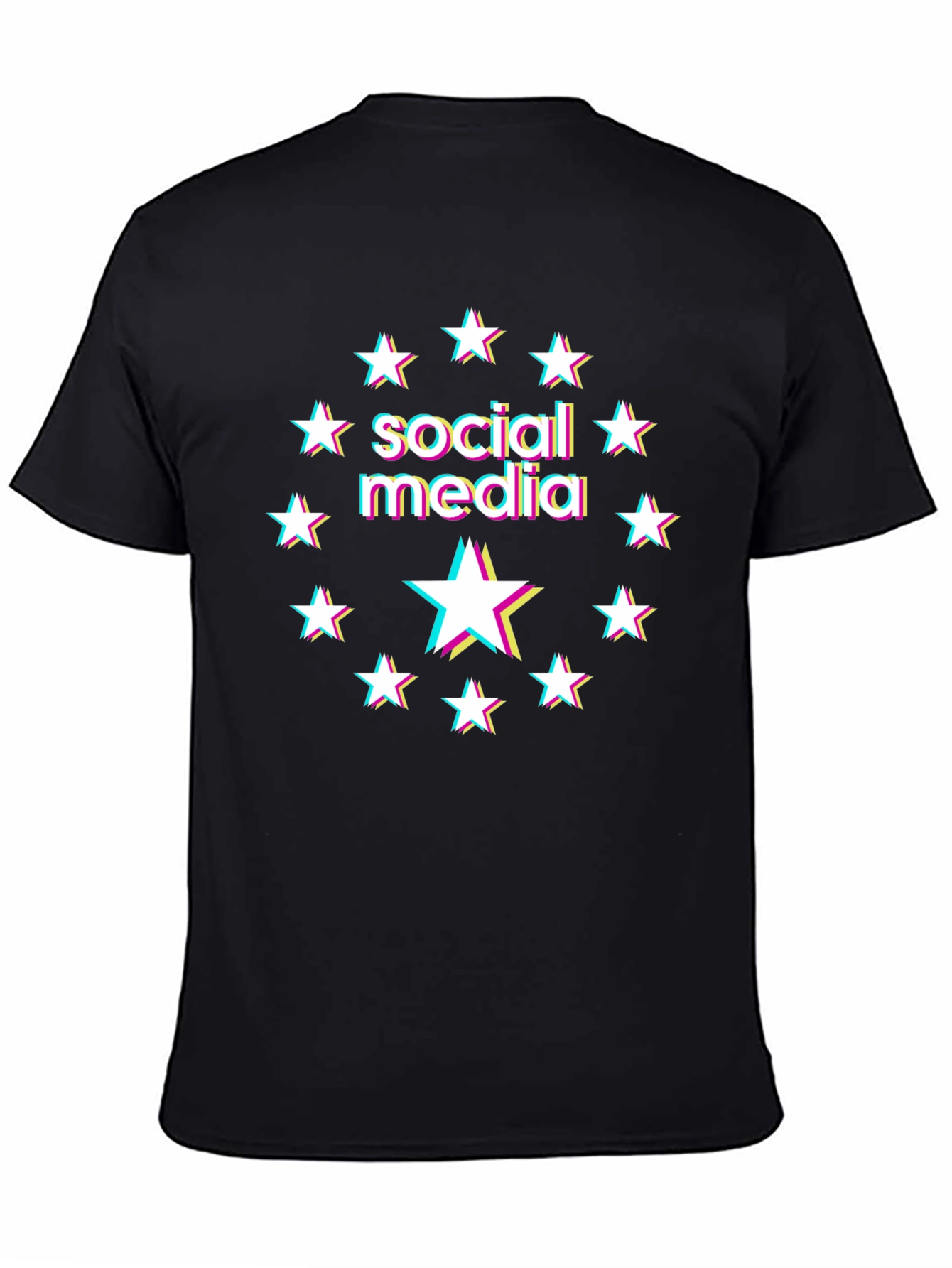 Social Media Star Black T-Shirt