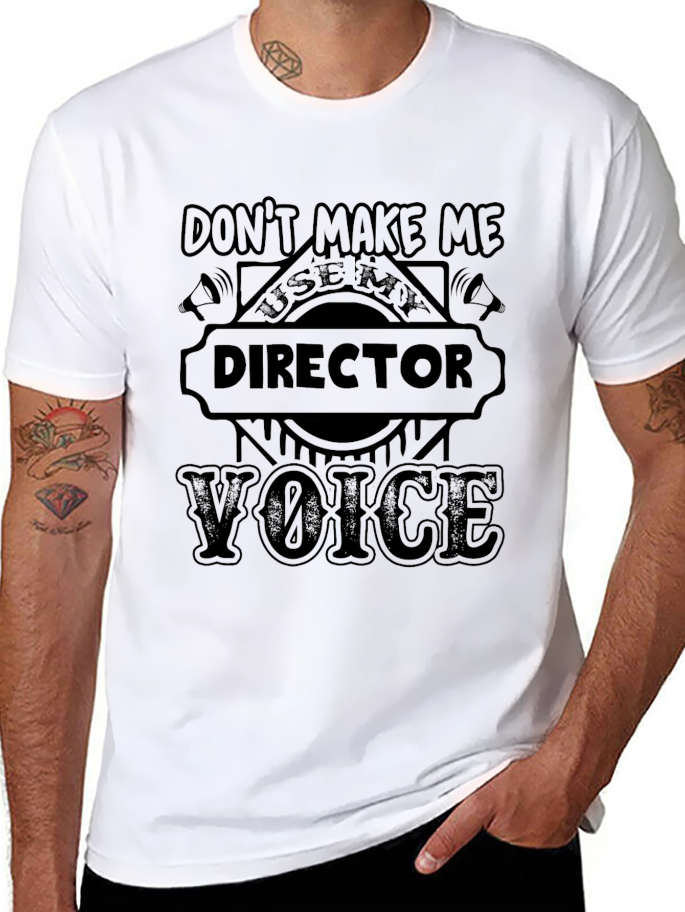 Director Voice T-Shirt: Funny Film Crew Tee