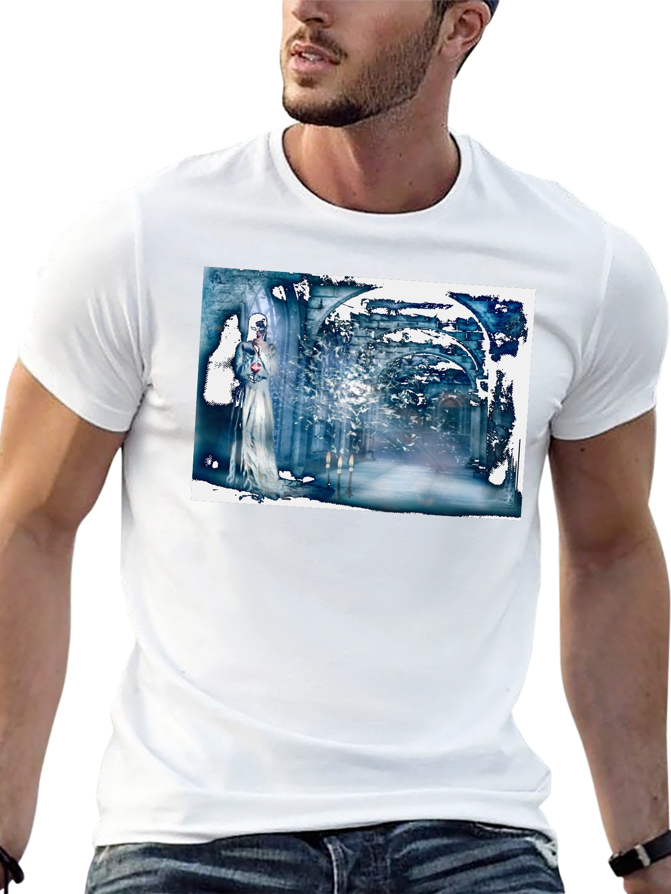 Abstract Gothic T-Shirt: Wearable Art Tee
