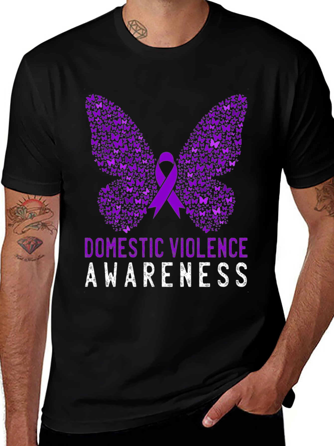 Domestic Violence Awareness Butterfly T-Shirt