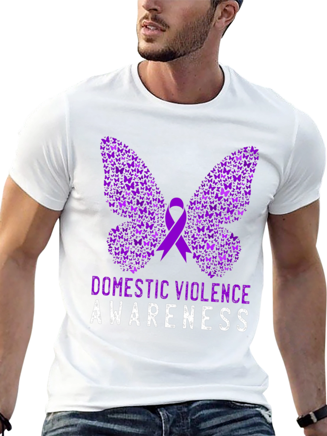 Domestic Violence Awareness Butterfly T-Shirt