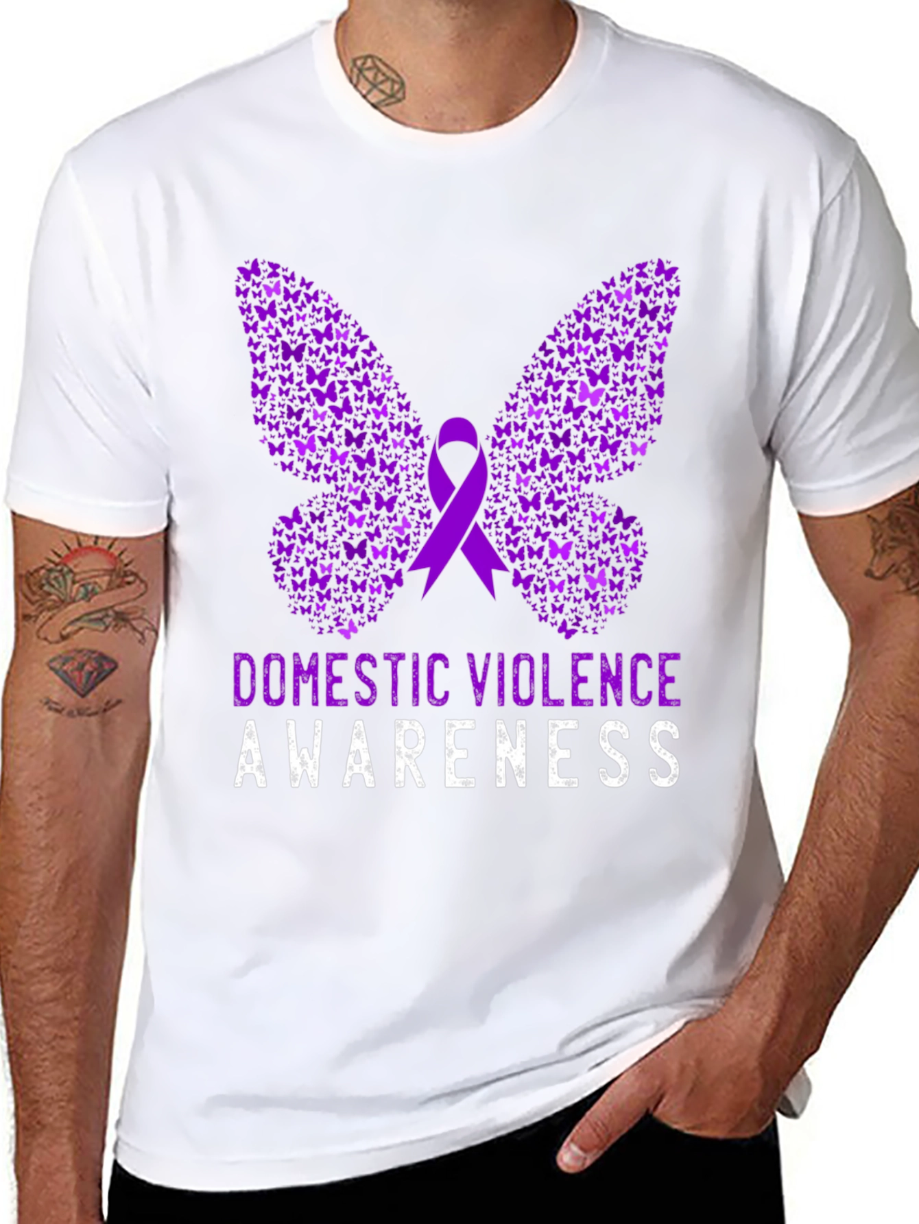 Domestic Violence Awareness Butterfly T-Shirt