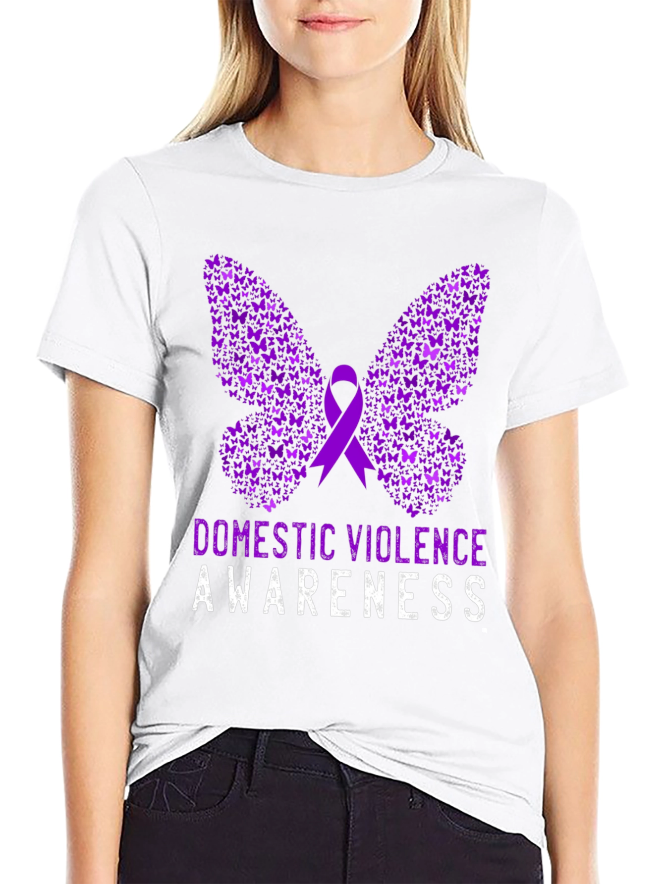 Domestic Violence Awareness Butterfly T-Shirt